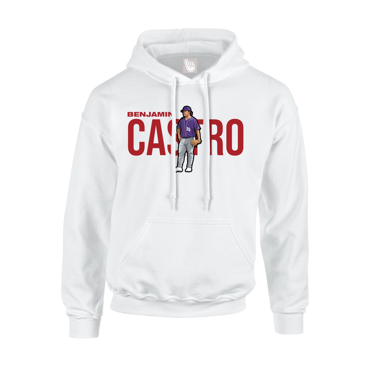 Hoodie — Player Name in White