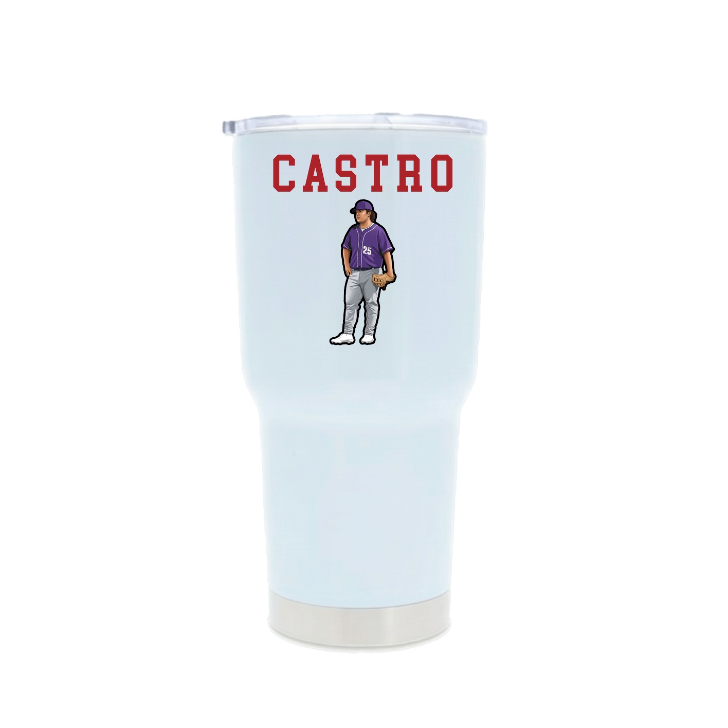 30oz Stainless Steel Tumbler — Shirsey in White