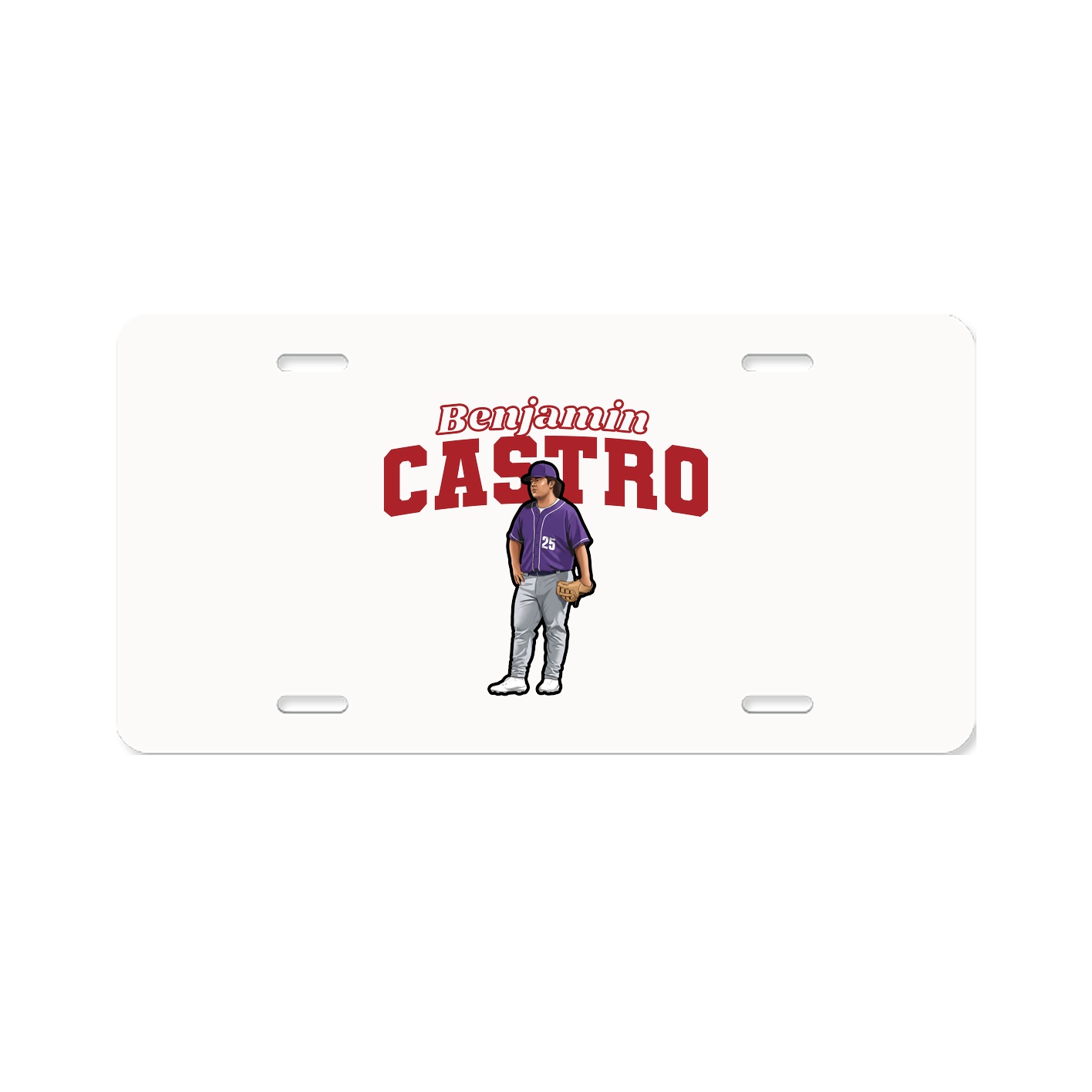 License Plate — Name Arch in Classic
