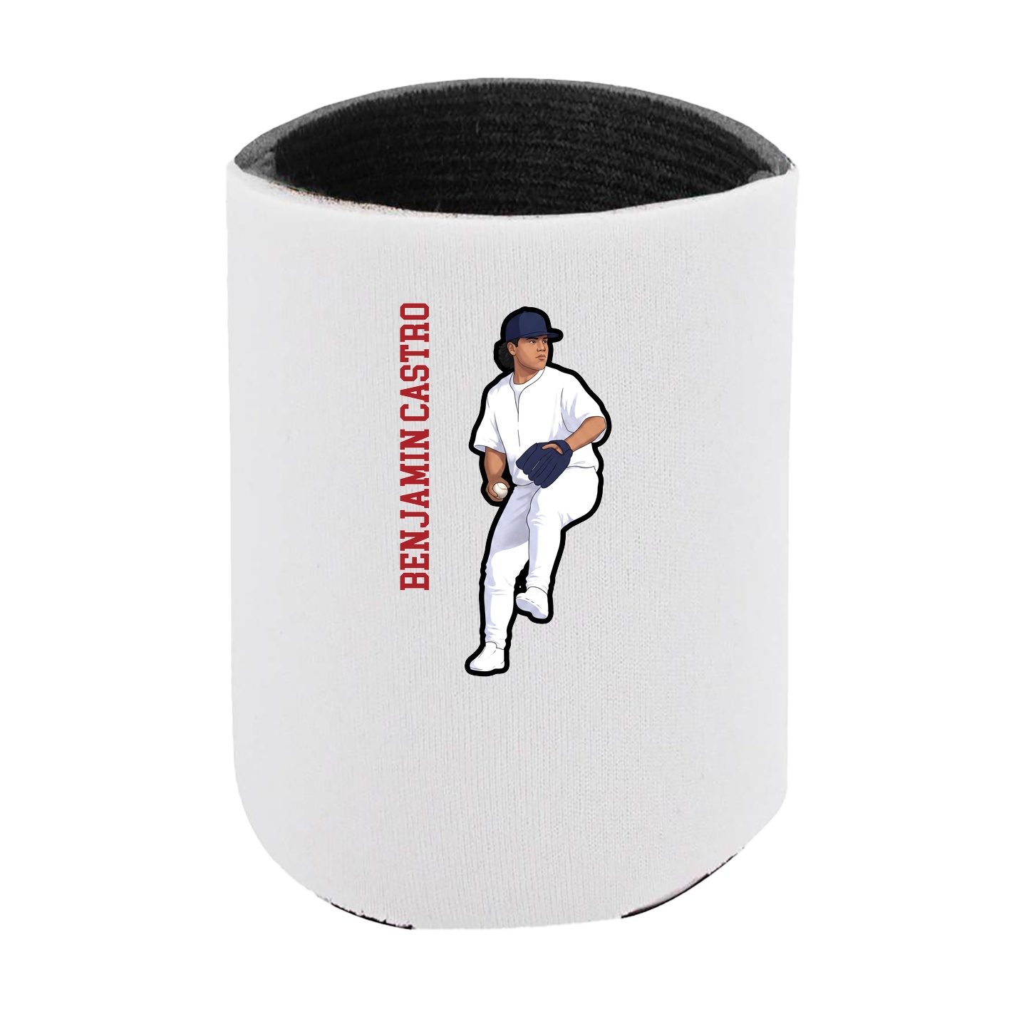 Can Holder — Name Vertical in White