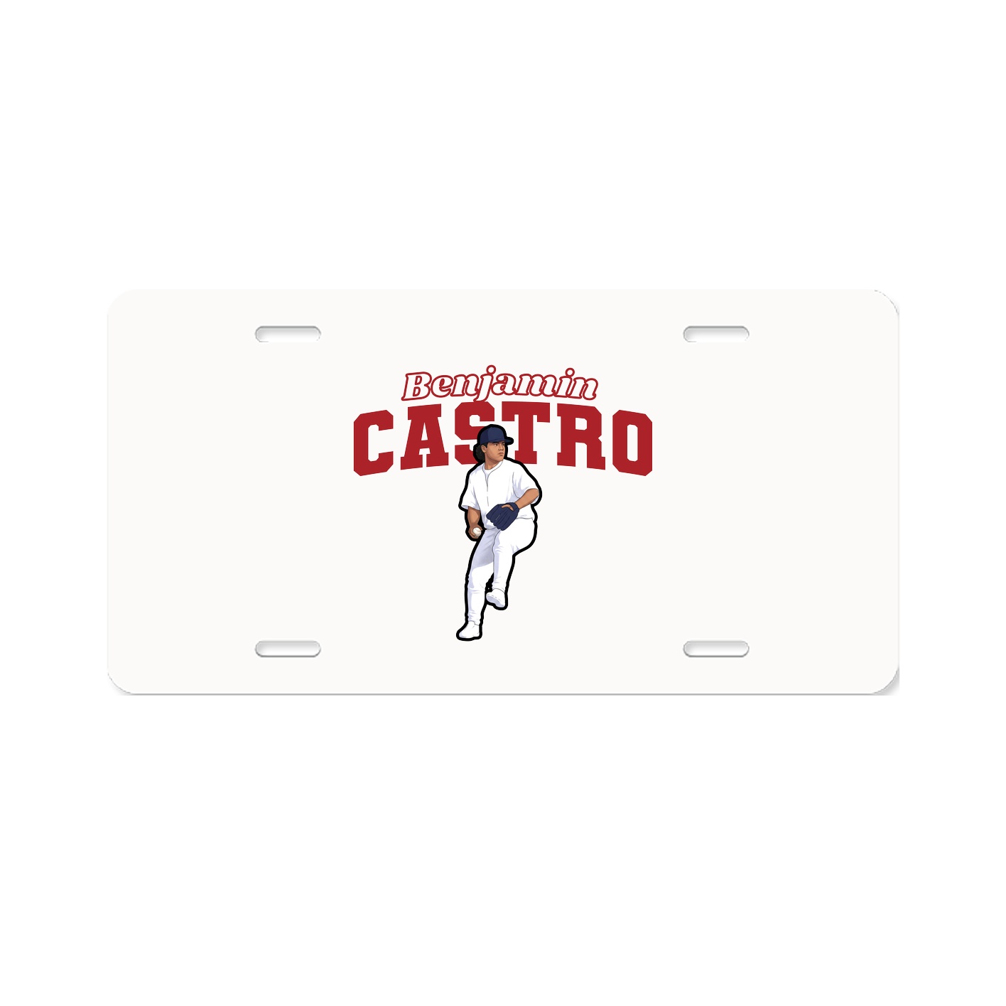 License Plate — Name Arch in Classic