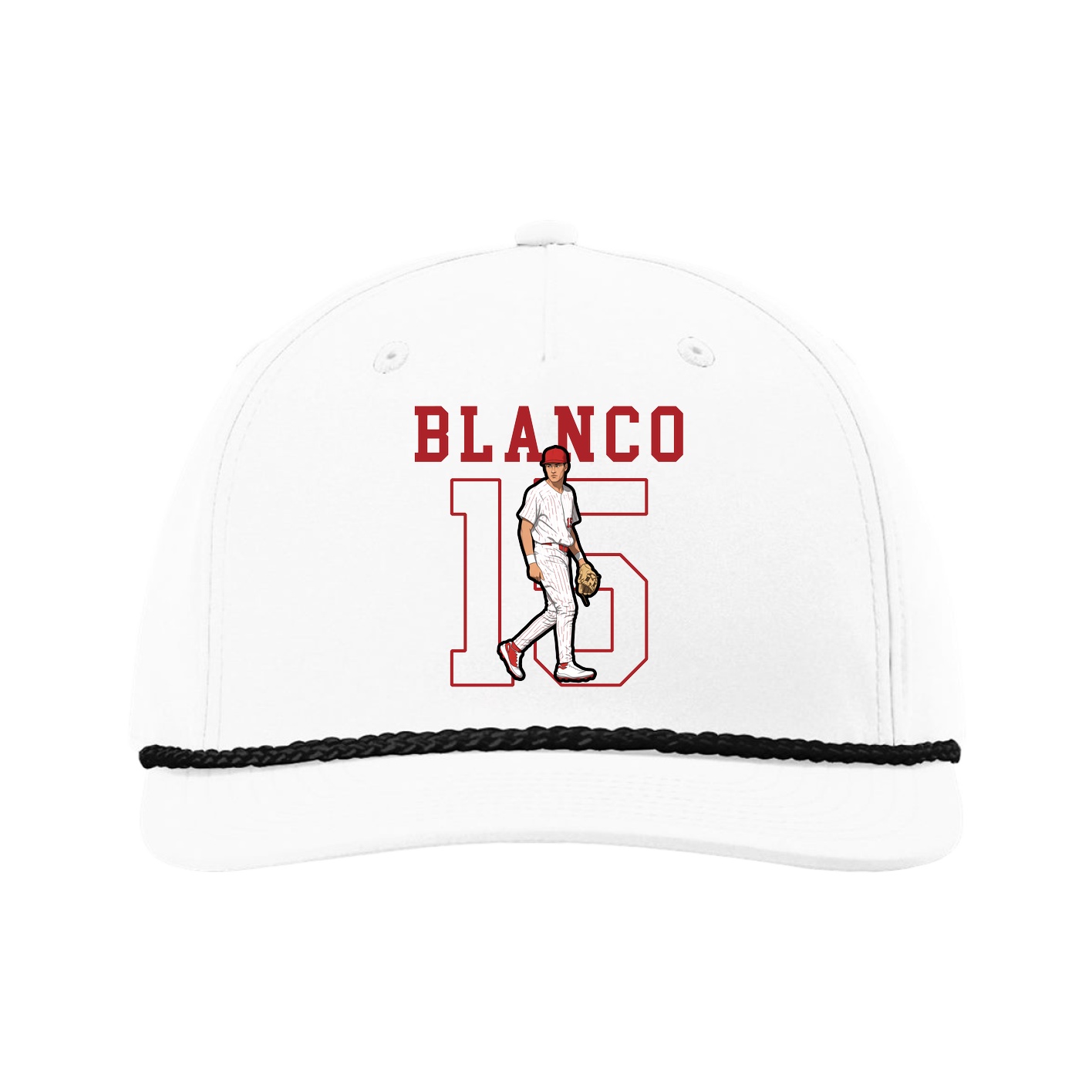 Five-Panel Classic Rope Cap — Shirsey in White