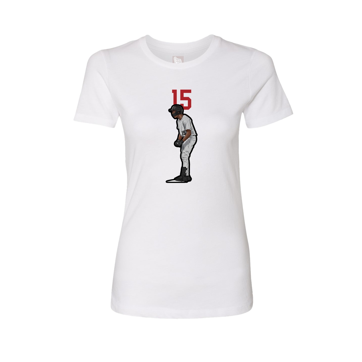 Fitted Women's Tee — Number Top in White