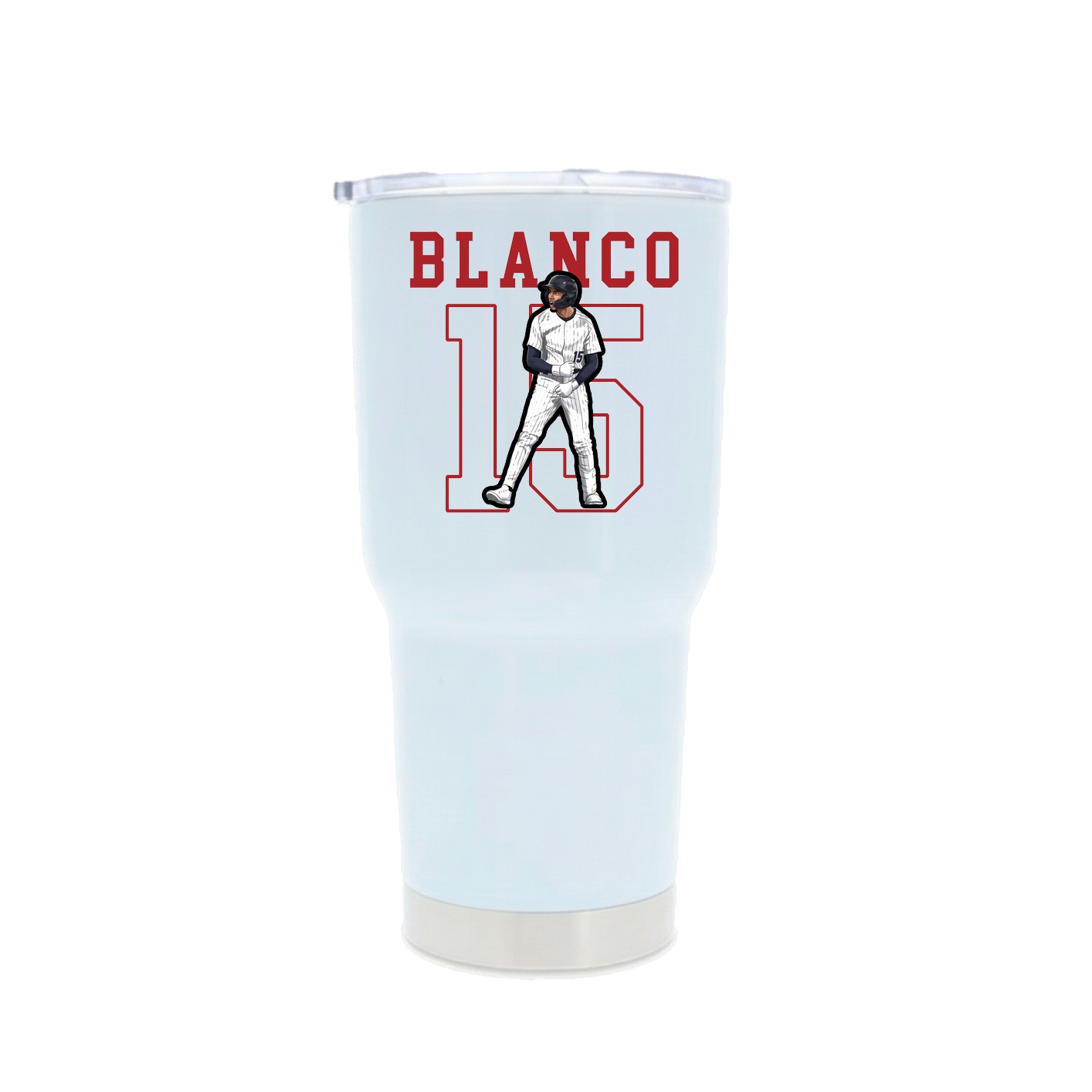 30oz Stainless Steel Tumbler — Shirsey in White