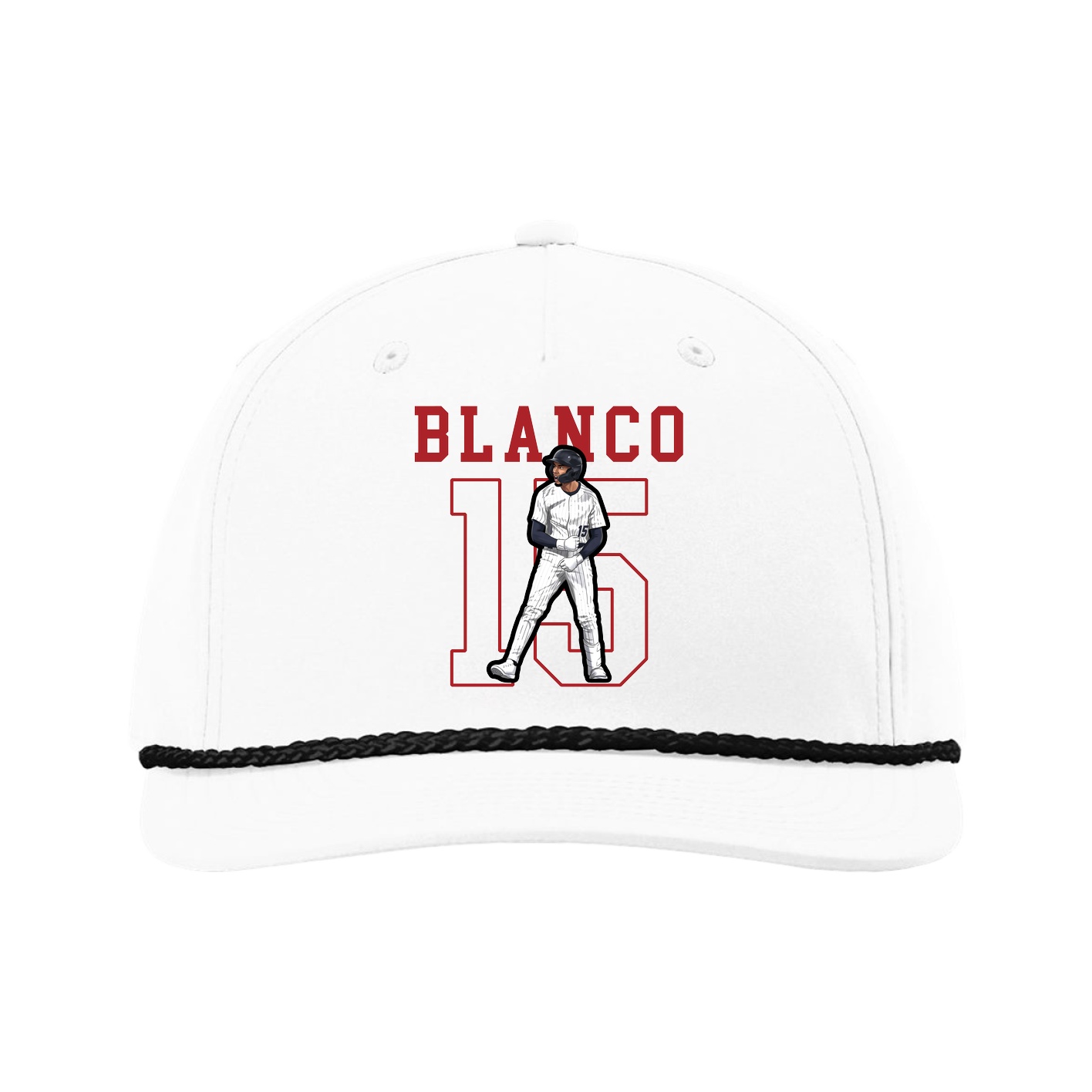 Five-Panel Classic Rope Cap — Shirsey in White
