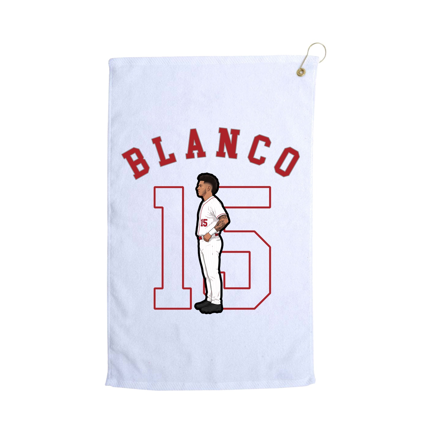 Golf Towel — Shirsey Arch in White