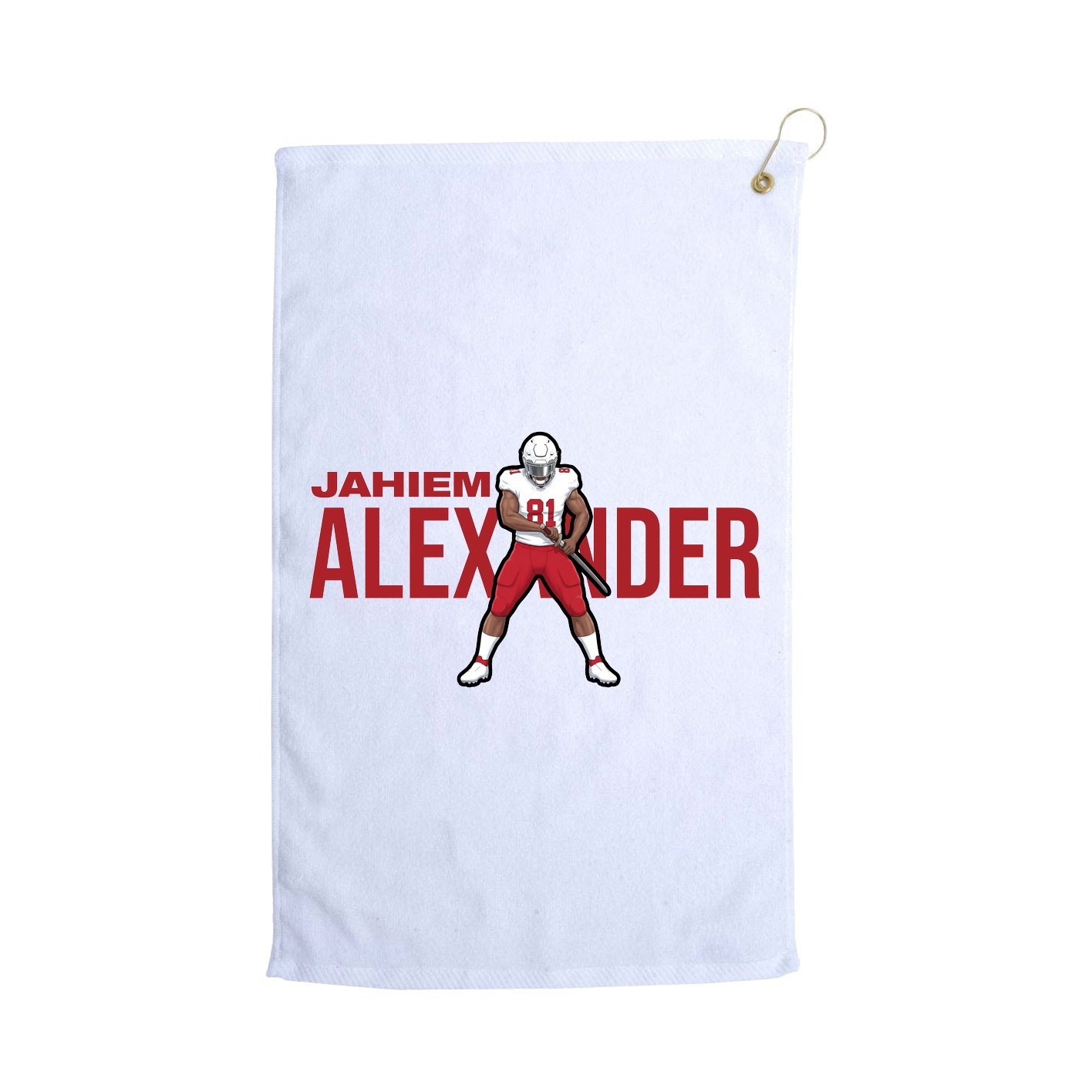 Golf Towel — Player Name in White