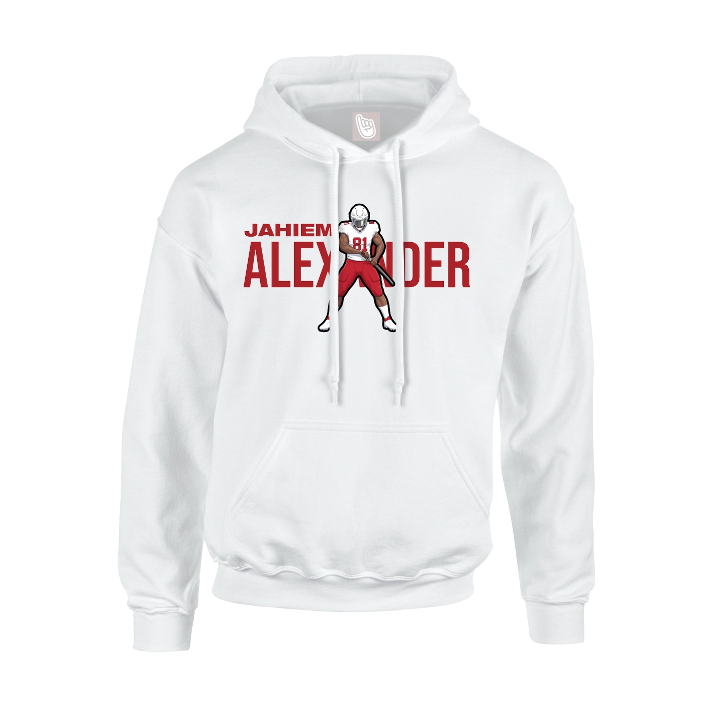 Hoodie — Player Name in White