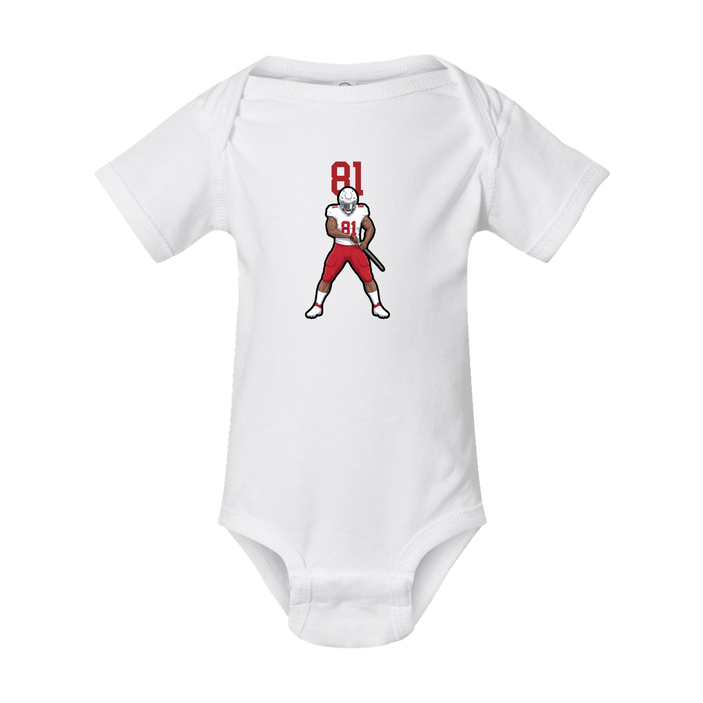 Baby Onesie — Number Top in White
