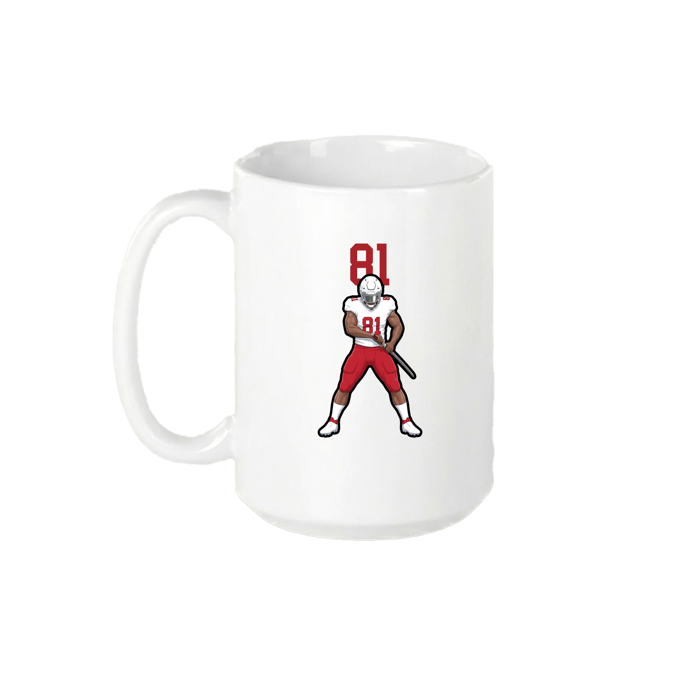 15oz Coffee Mug — Number Top in White