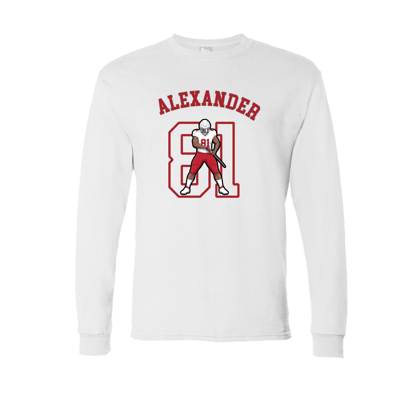 Long Sleeve Tee — Shirsey Arch in White