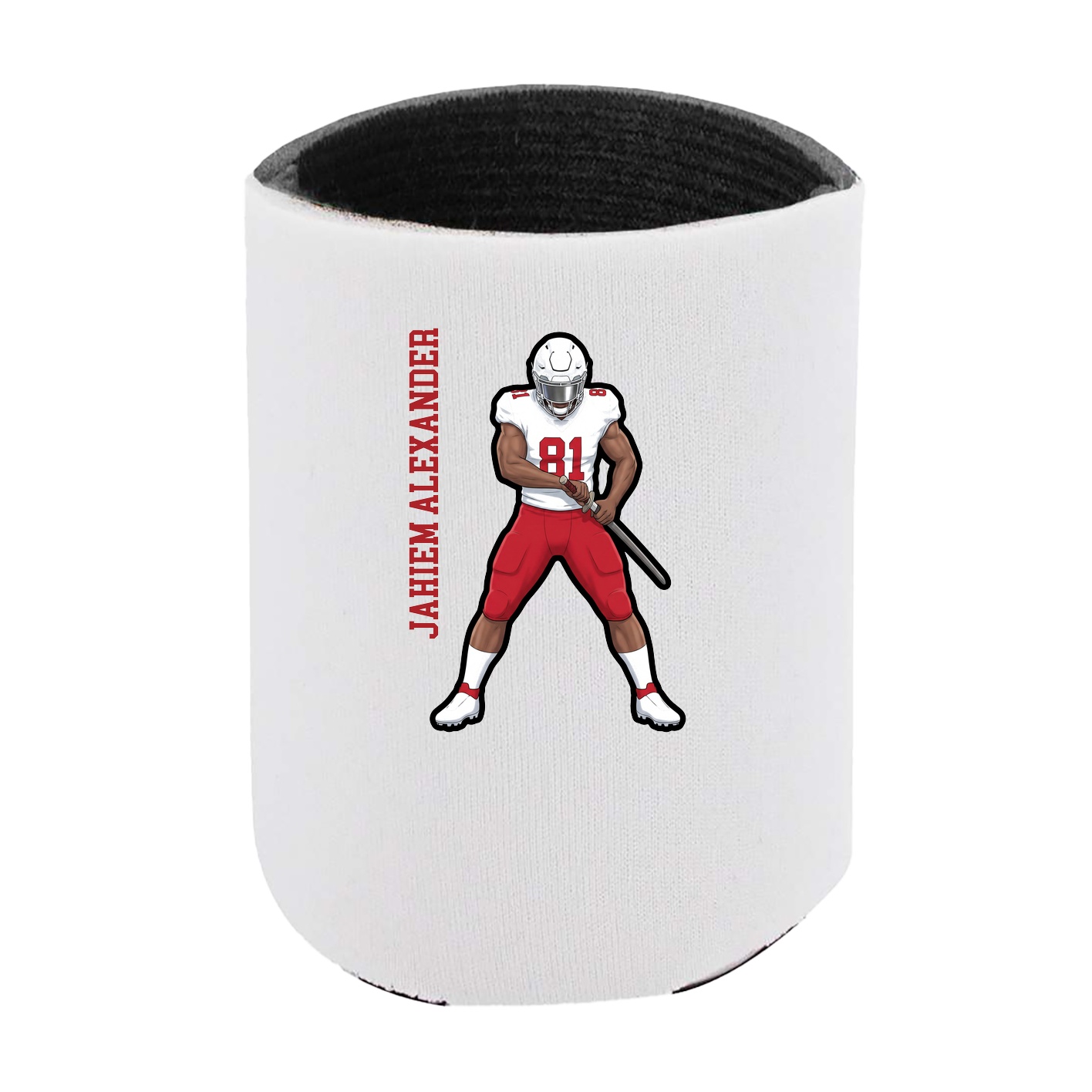 Can Holder — Name Vertical in White