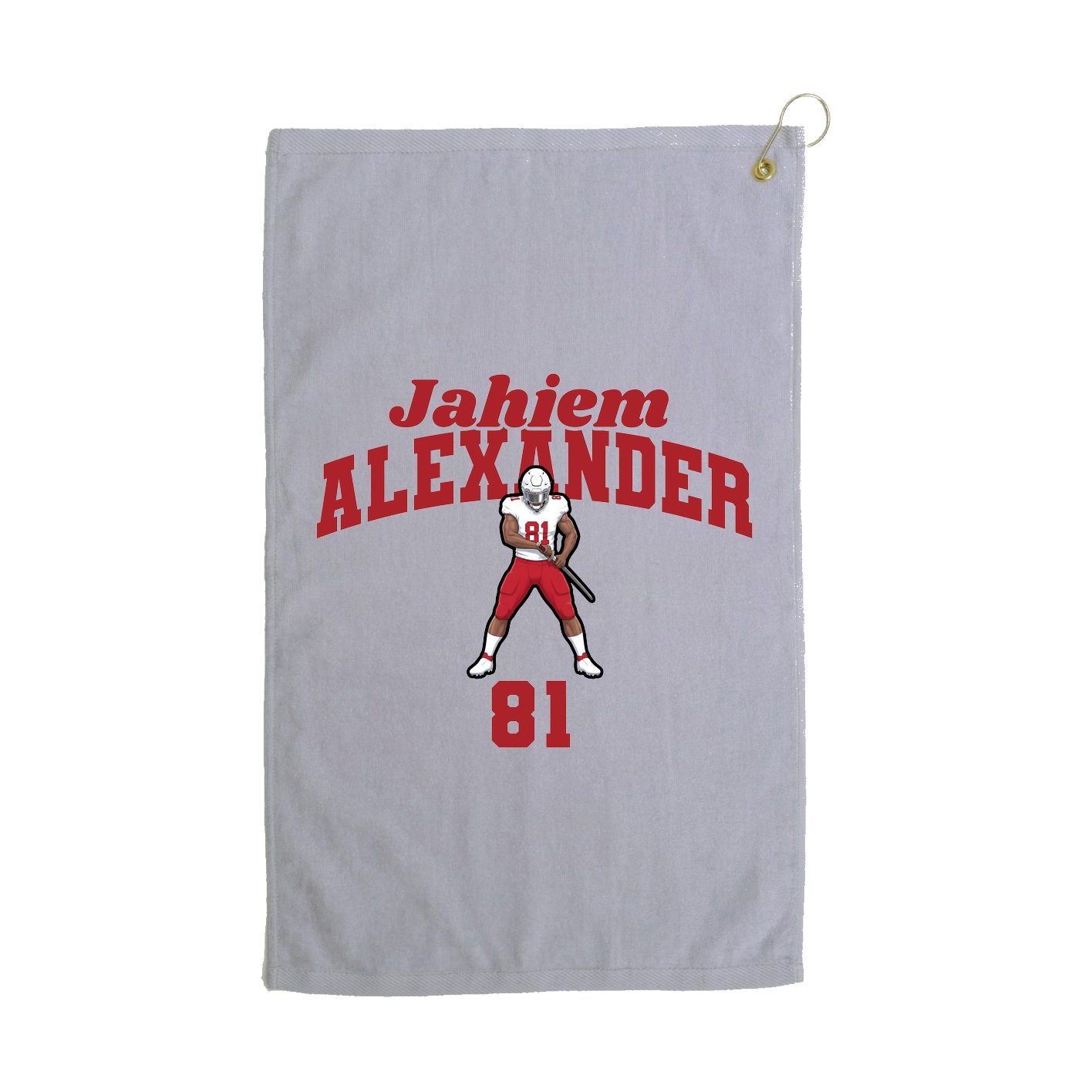 Golf Towel — Signature Arch in Grey