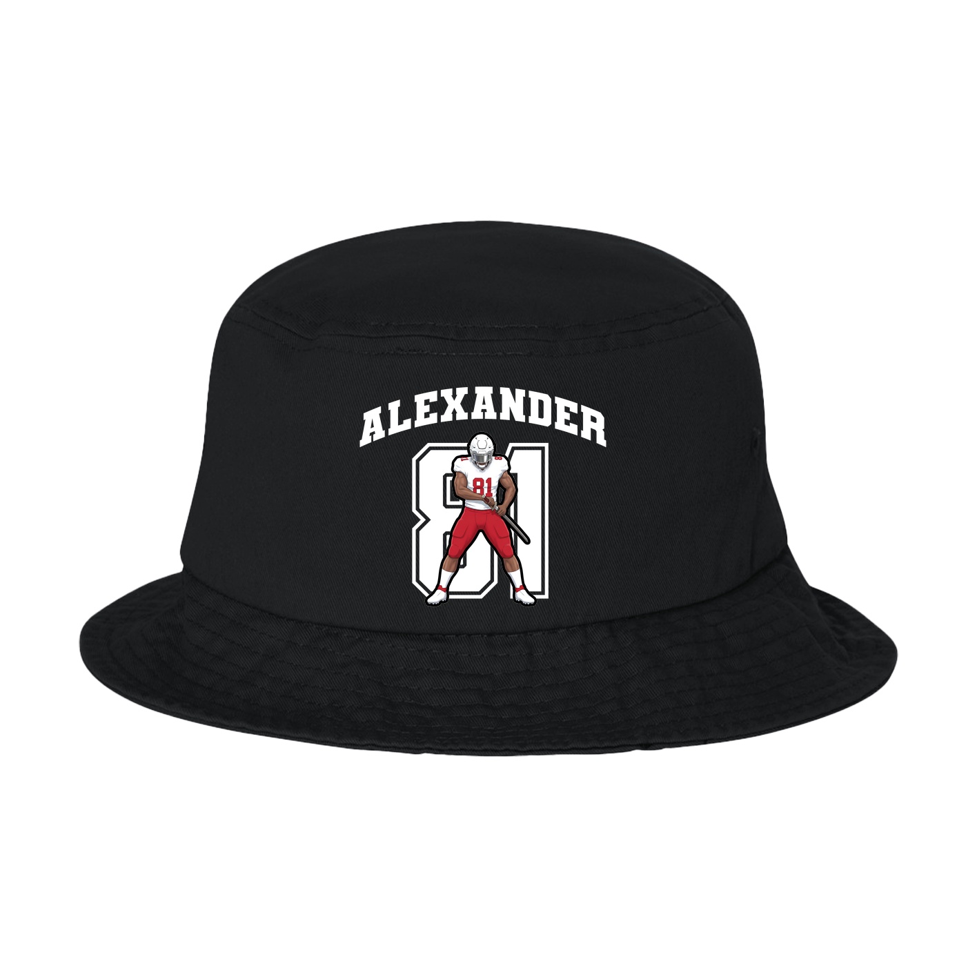 Bucket Cap — Number in Black