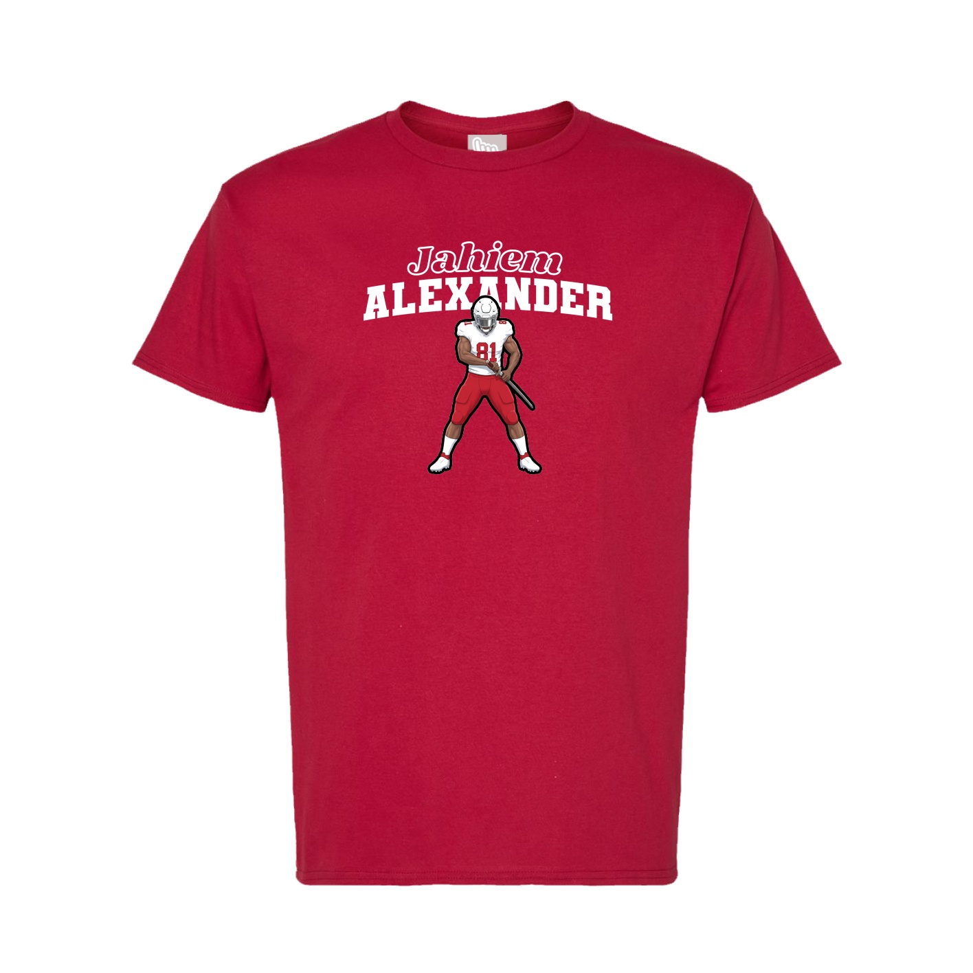 Tee — Name Arch in Crimson