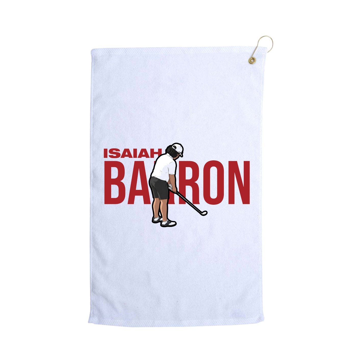 Golf Towel — Player Name in White