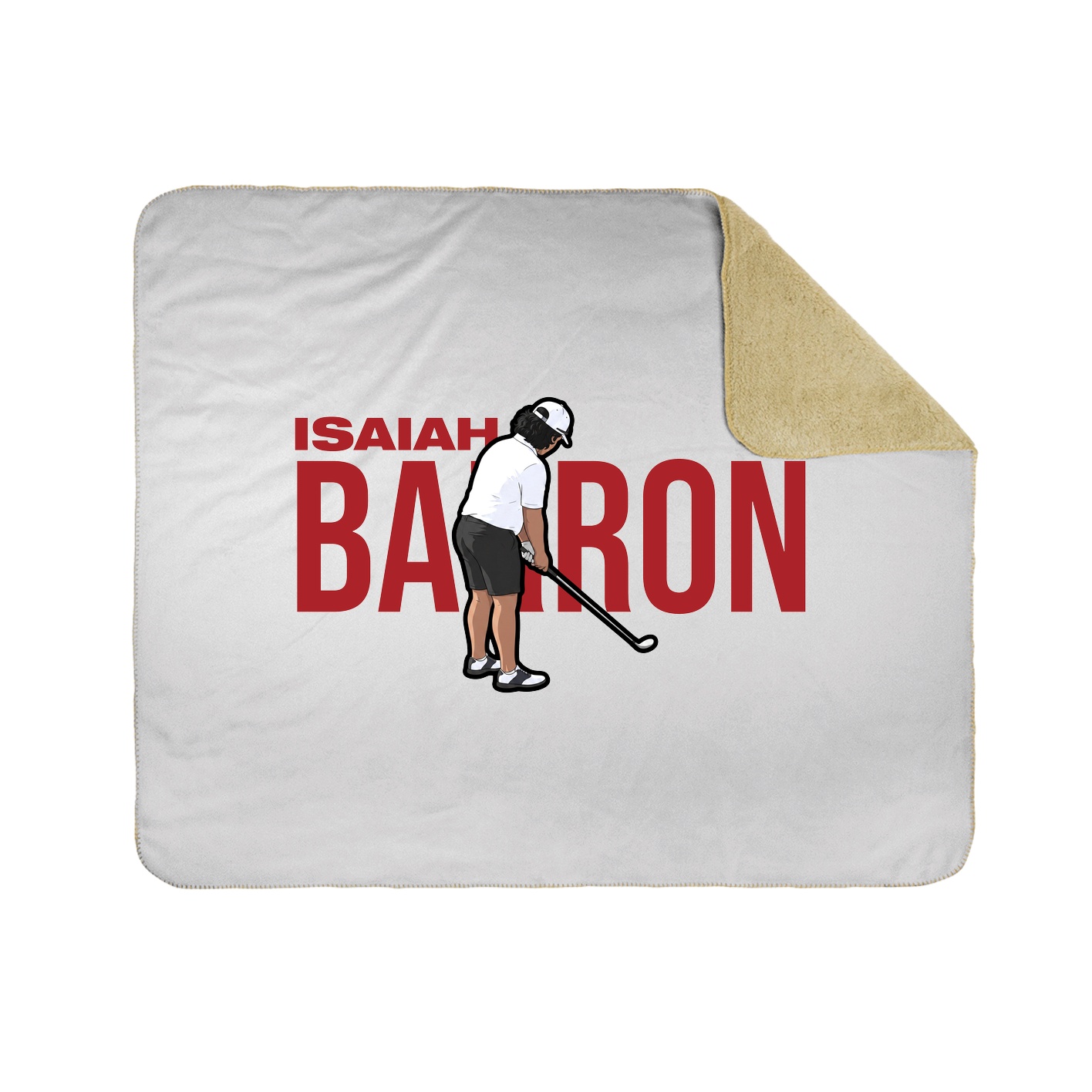 Throw Blanket — Player Name in White