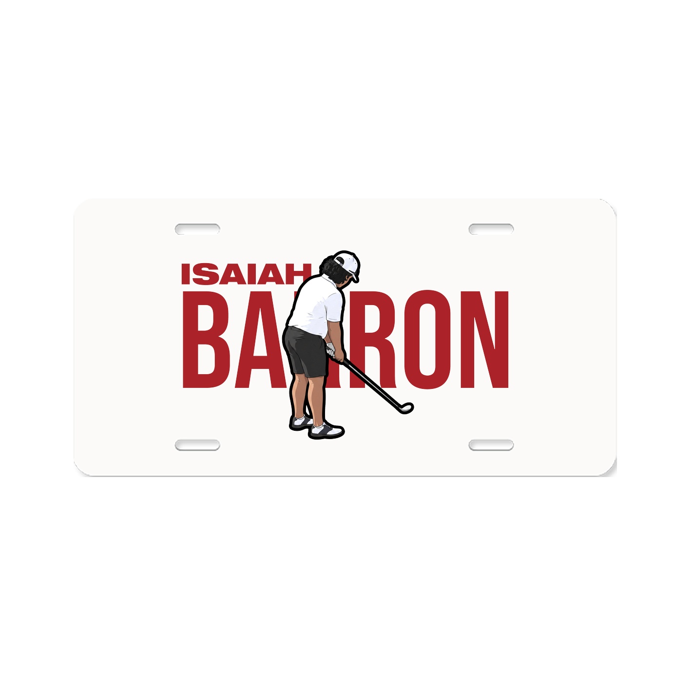 License Plate — Player Name in Classic