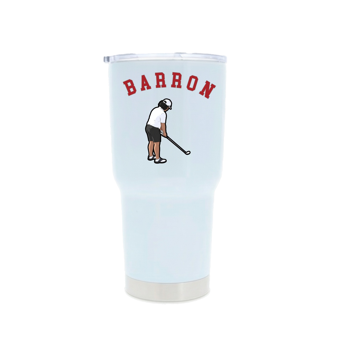 30oz Stainless Steel Tumbler — Shirsey Arch in White