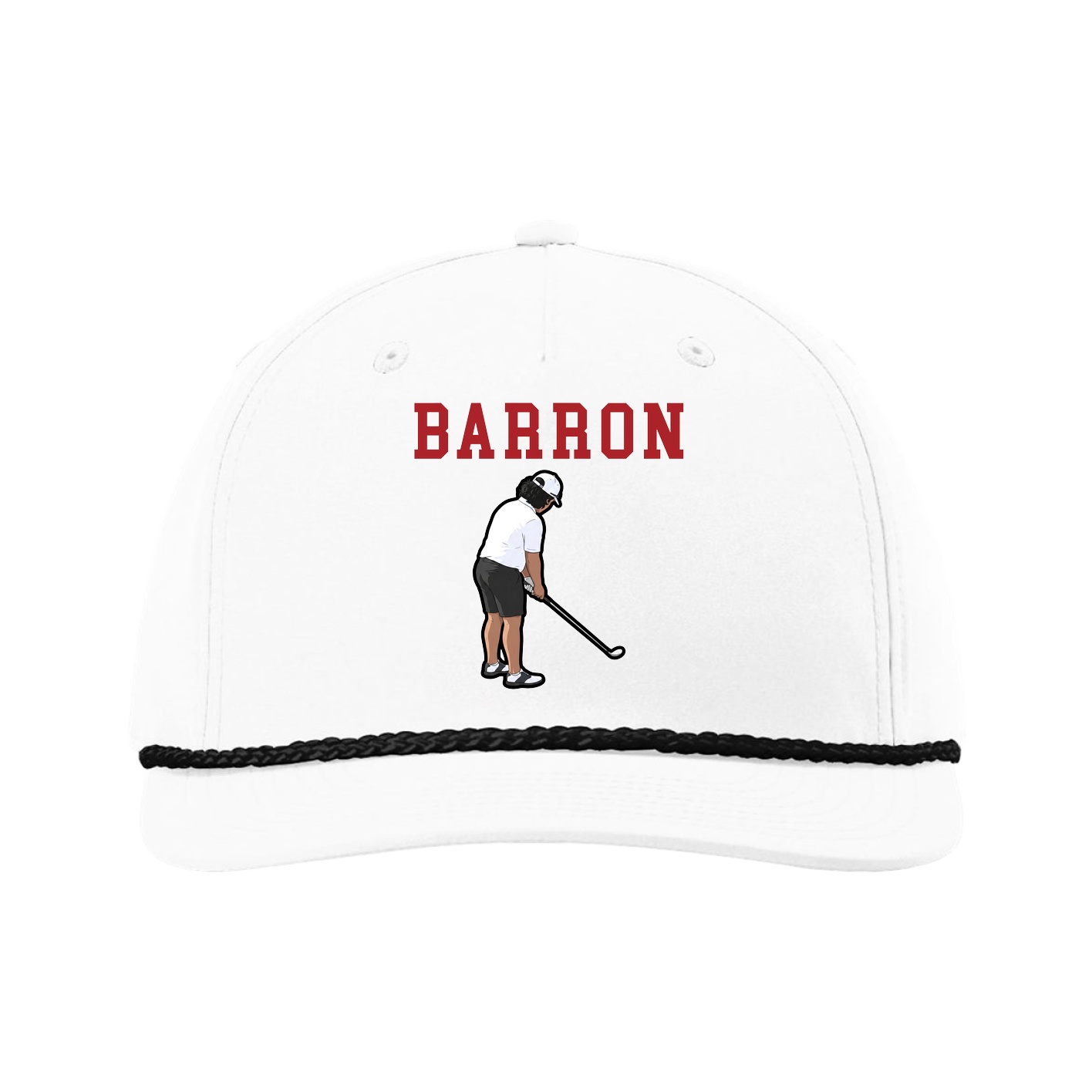 Five-Panel Classic Rope Cap — Shirsey in White