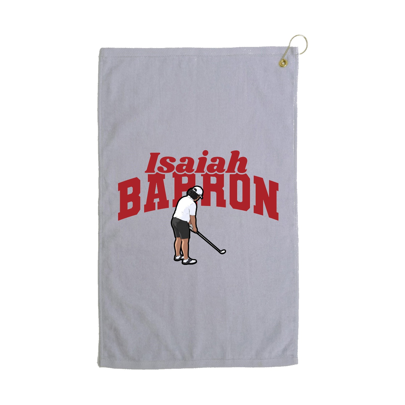 Golf Towel — Signature Arch in Grey