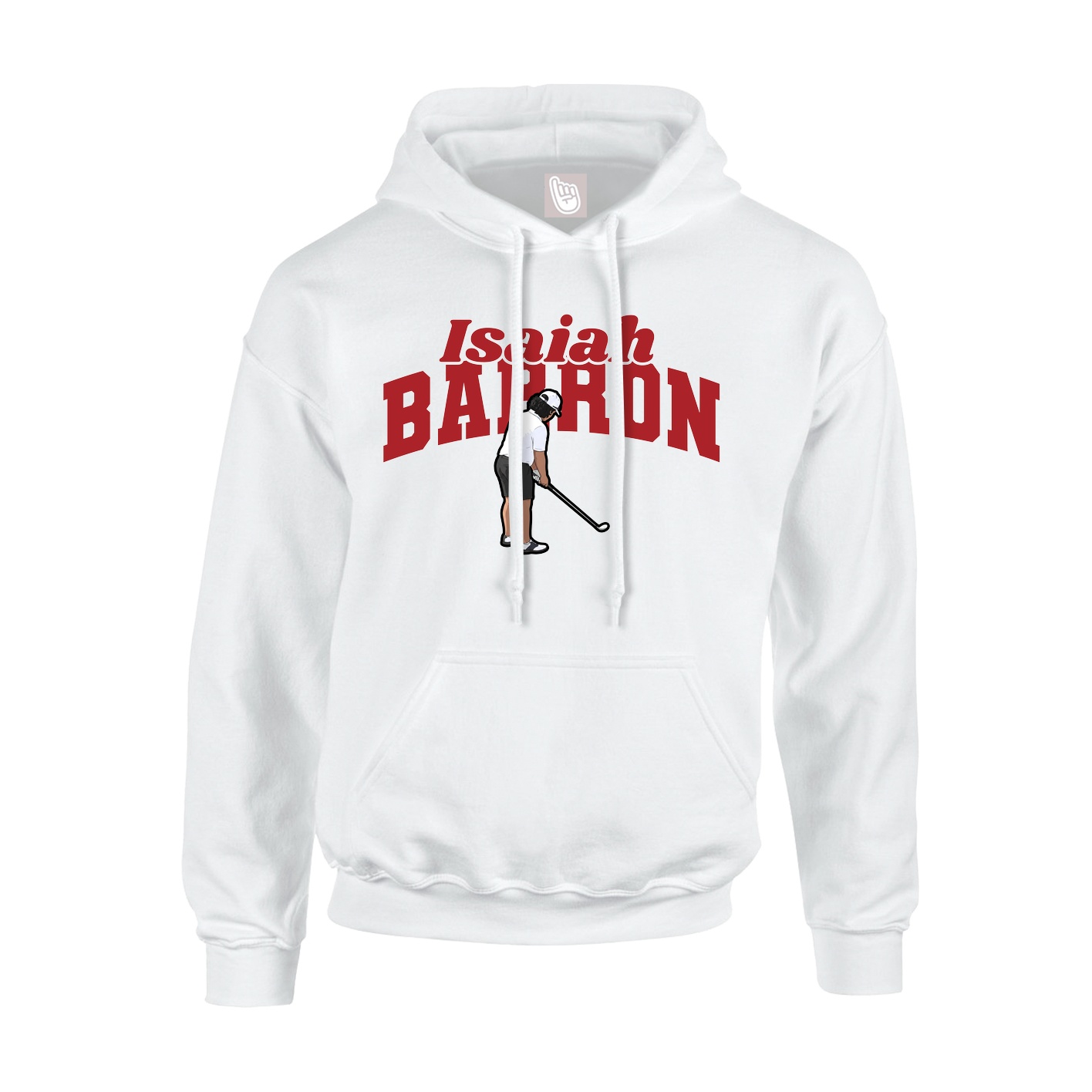 Hoodie — Signature Arch in White