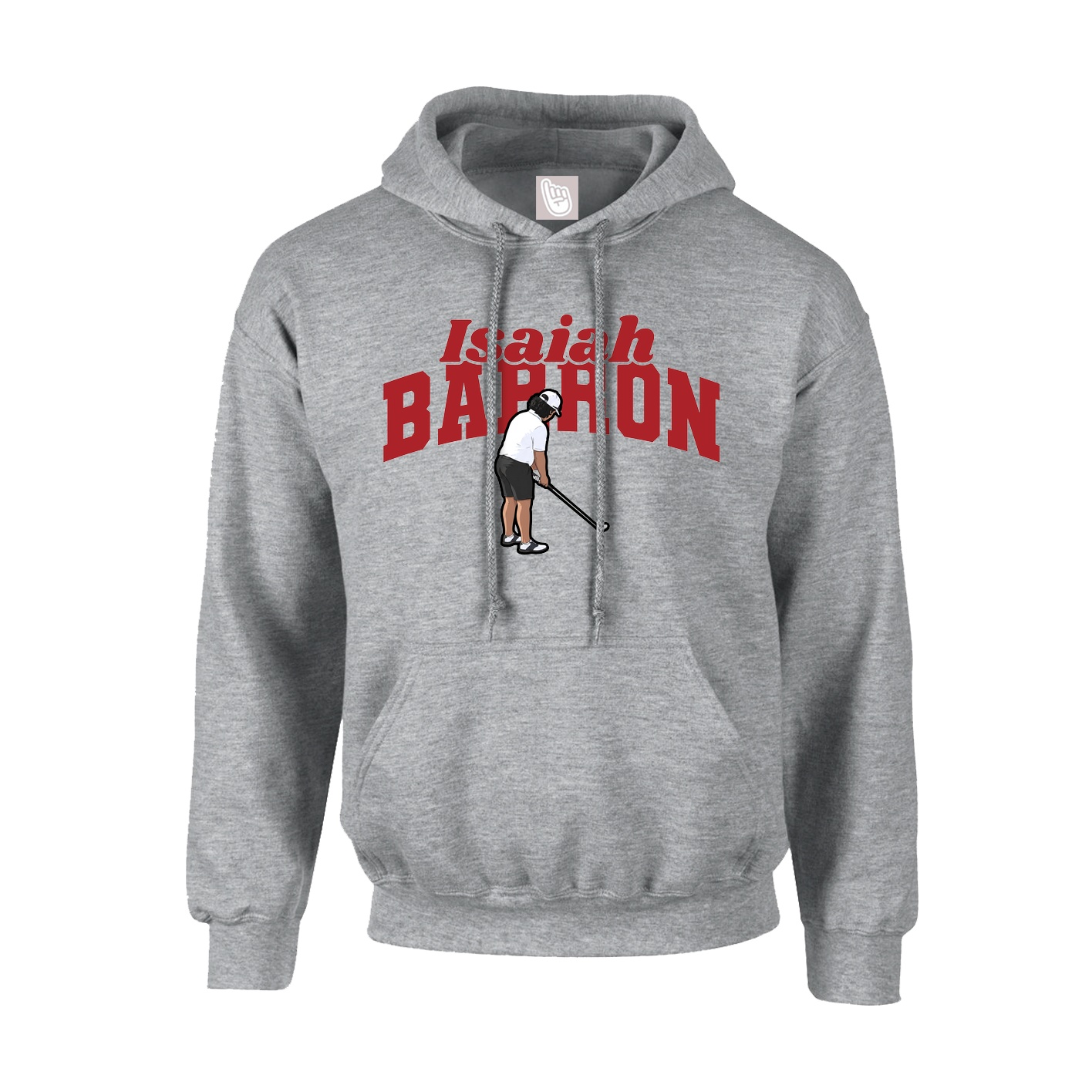 Youth Hoodie — Signature Arch in Grey