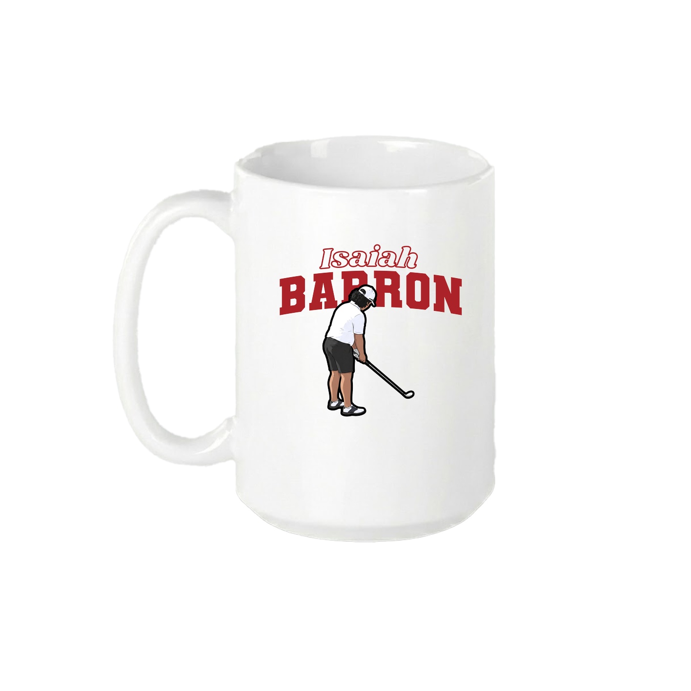 15oz Coffee Mug — Name Arch in White