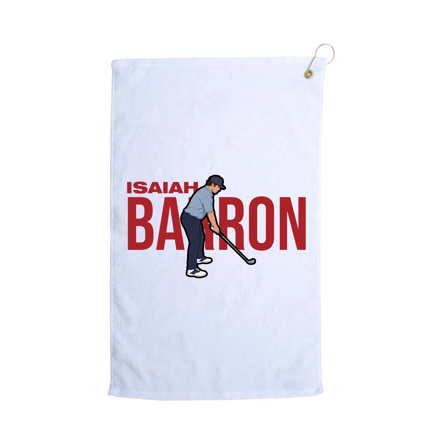Golf Towel — Player Name in White