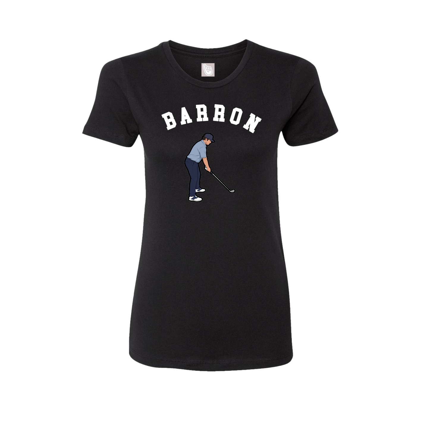 Fitted Women's Tee — Shirsey Arch in Black
