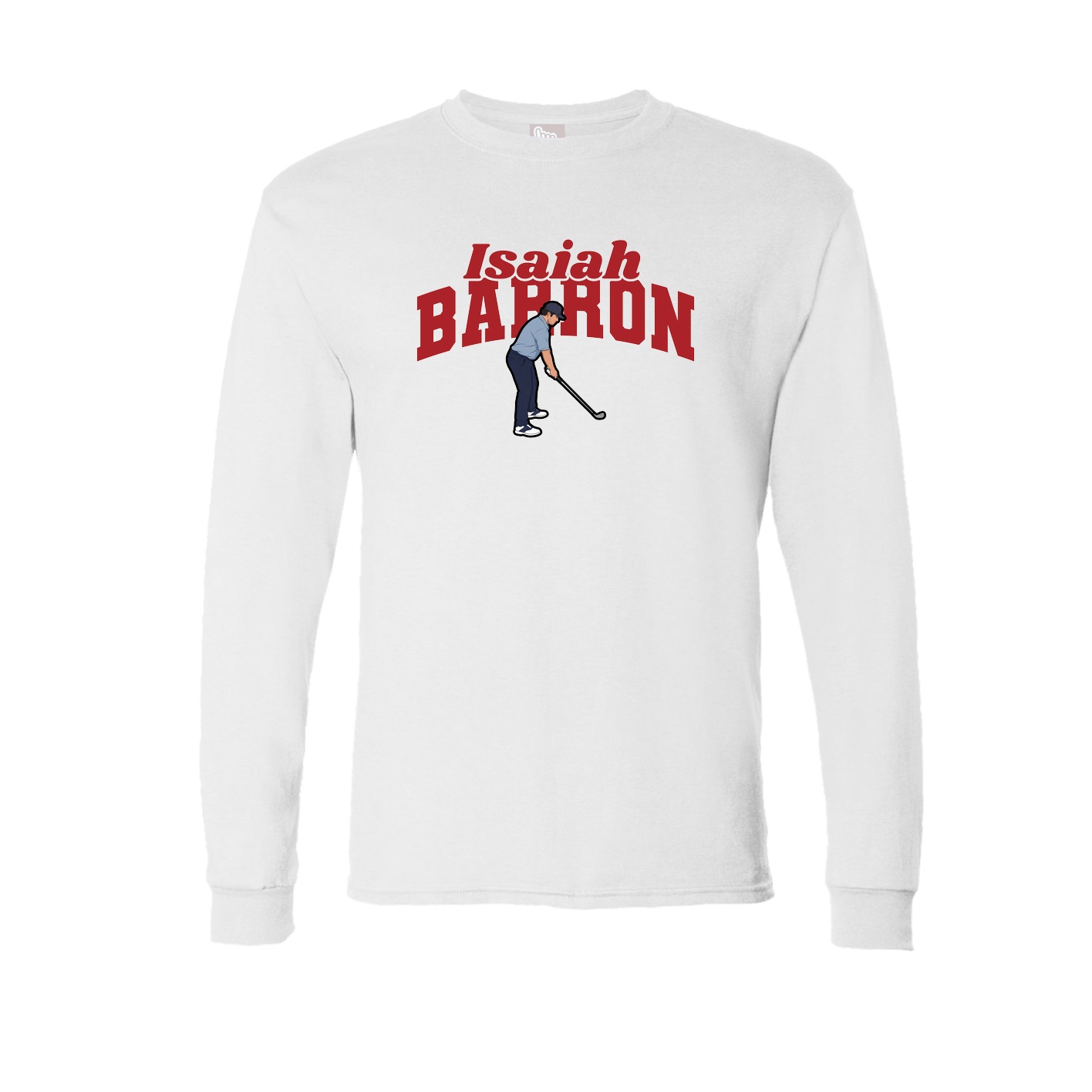 Long Sleeve Tee — Signature Arch in White