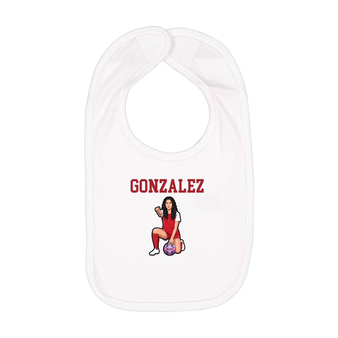 Infant Bib — Shirsey in White