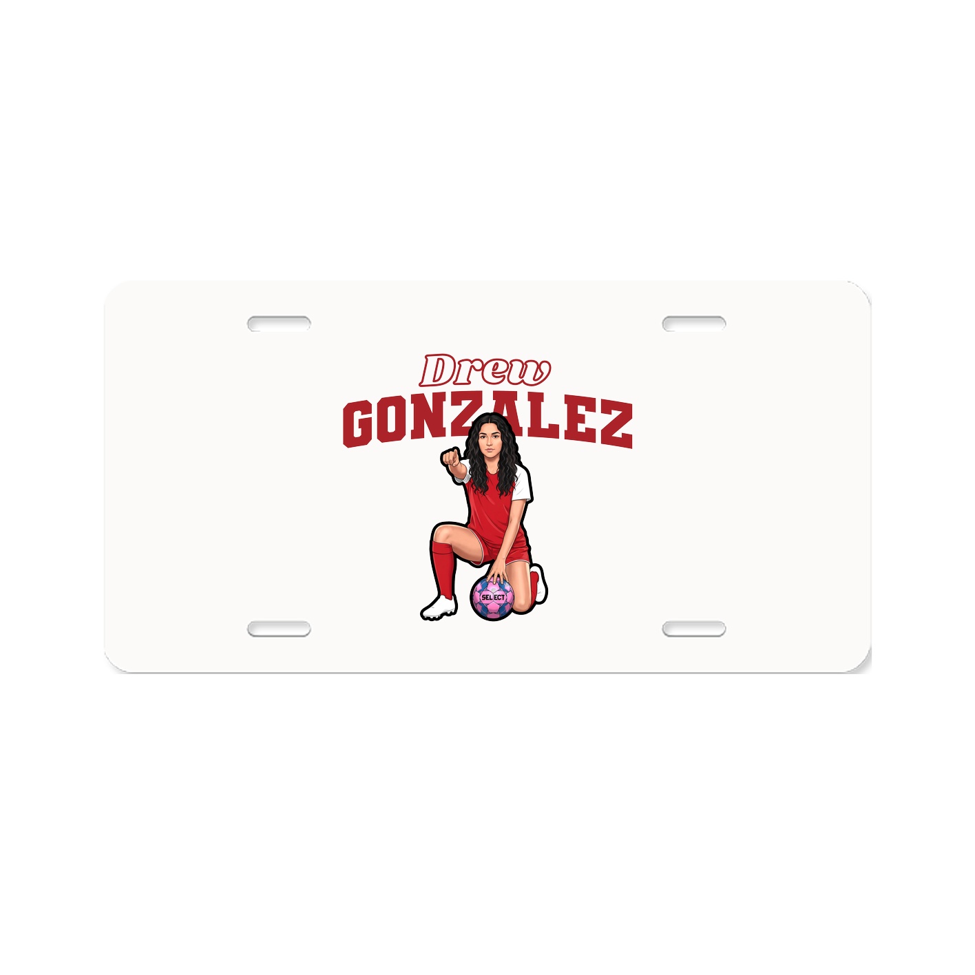 License Plate — Name Arch in Classic