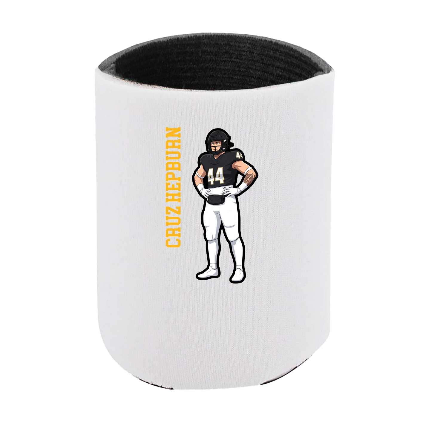 Can Holder — Name Vertical in White