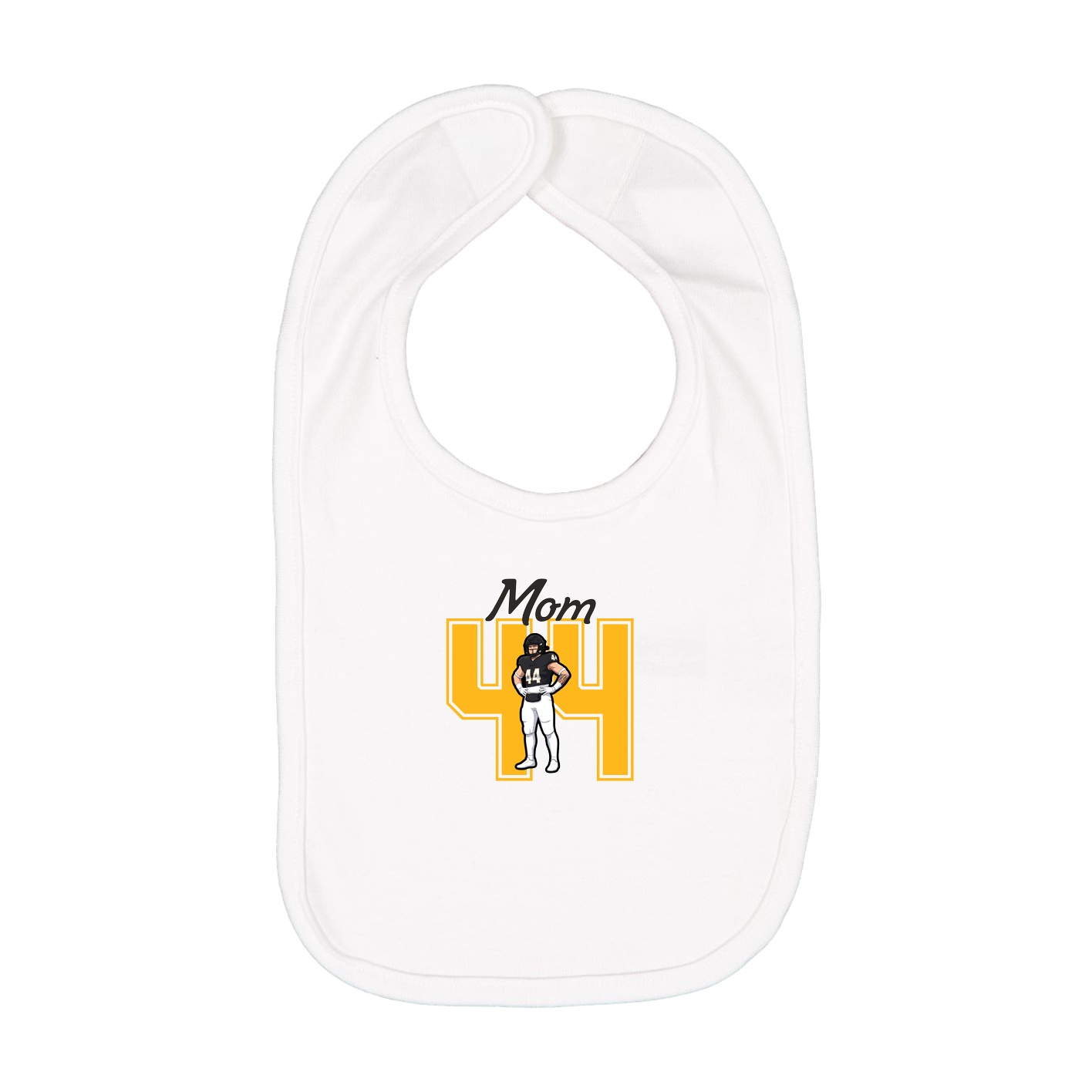Infant Bib — Mothers Day Shirsey in White