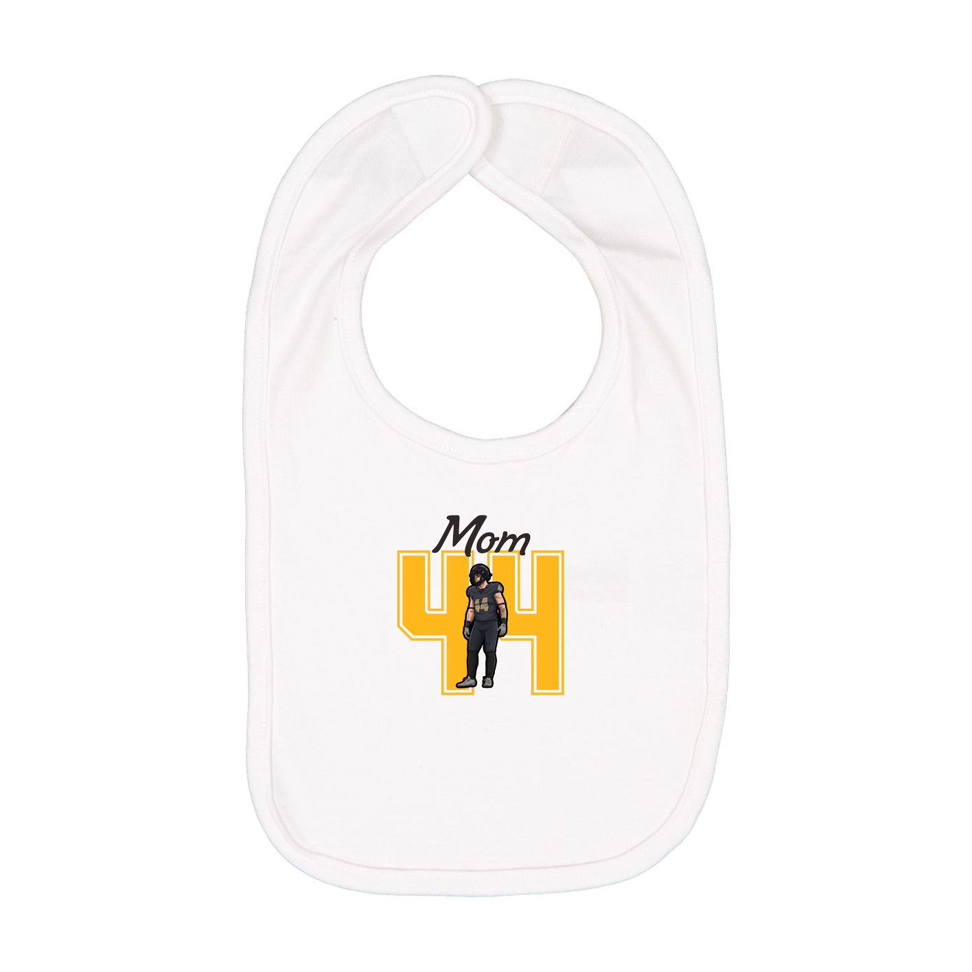 Infant Bib — Mothers Day Shirsey in White