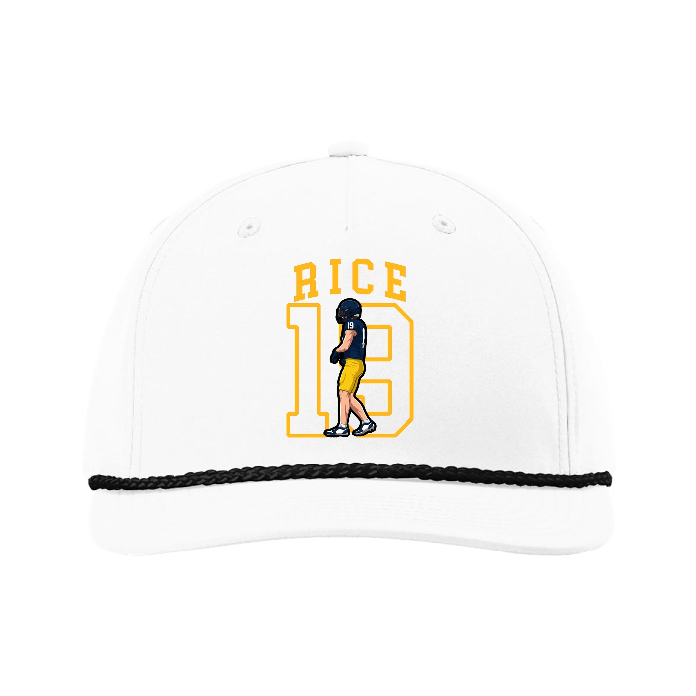 Five-Panel Classic Rope Cap — Shirsey in White
