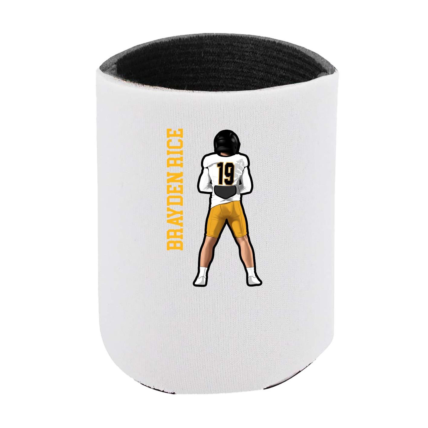 Can Holder — Name Vertical in White