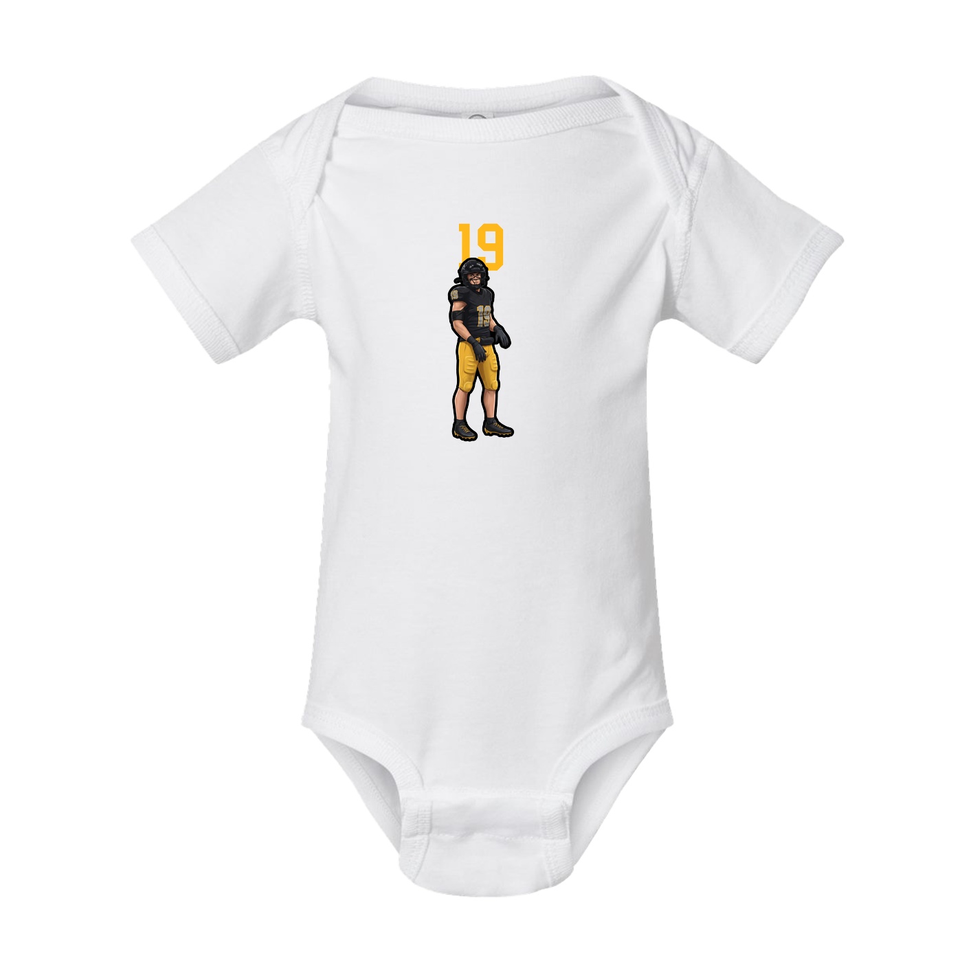 Baby Onesie — Number Top in White