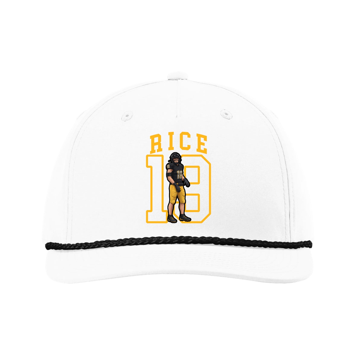 Five-Panel Classic Rope Cap — Shirsey in White