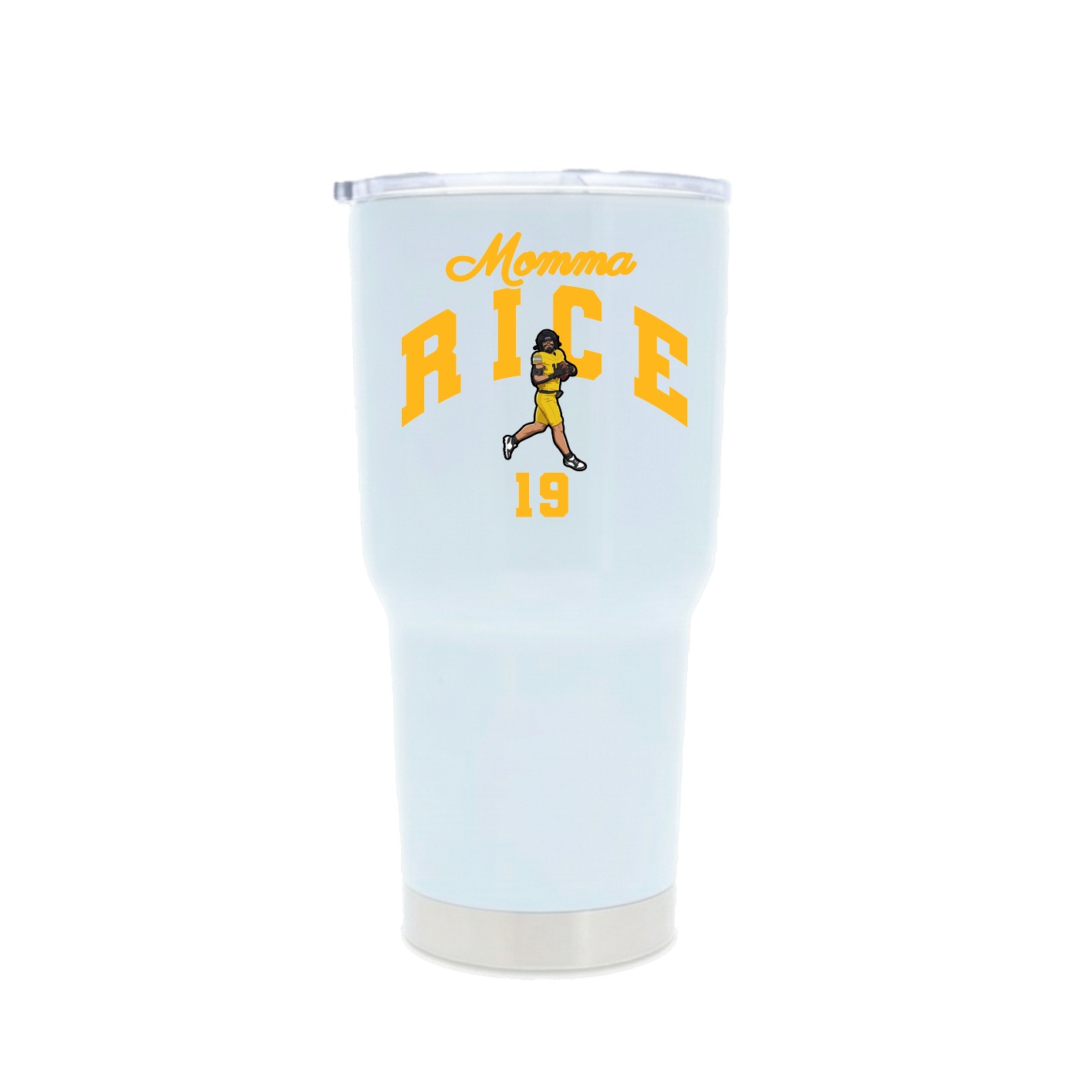 30oz Stainless Steel Tumbler — Mothers Day Arch in White
