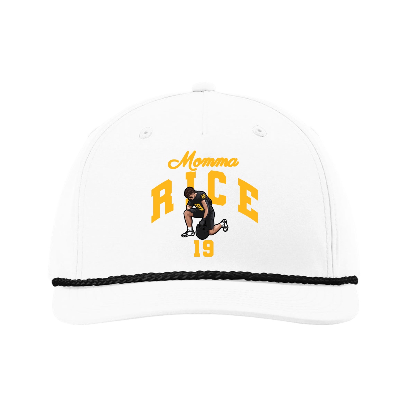 Five-Panel Classic Rope Cap — Mothers Day Arch in White