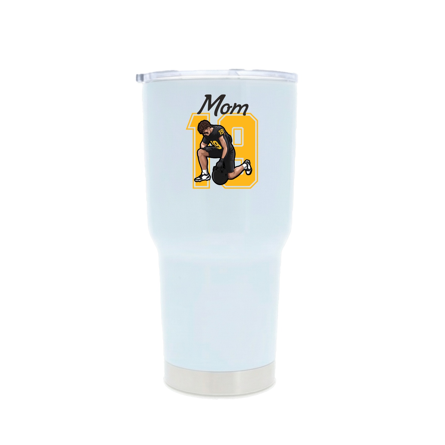 30oz Stainless Steel Tumbler — Mothers Day Shirsey in White