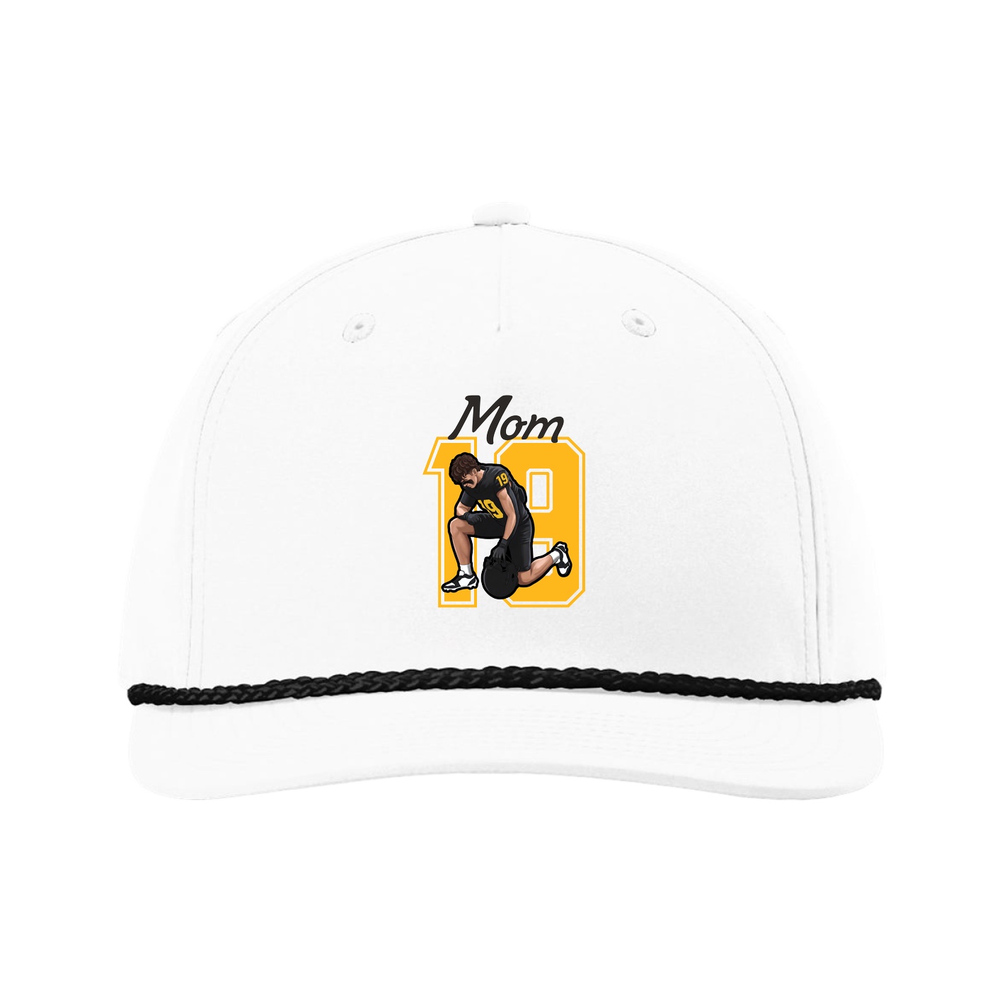 Five-Panel Classic Rope Cap — Mothers Day Shirsey in White
