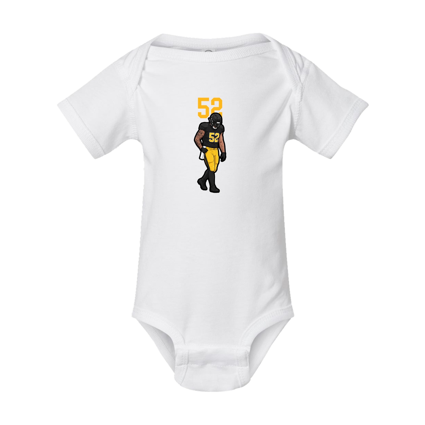 Baby Onesie — Number Top in White