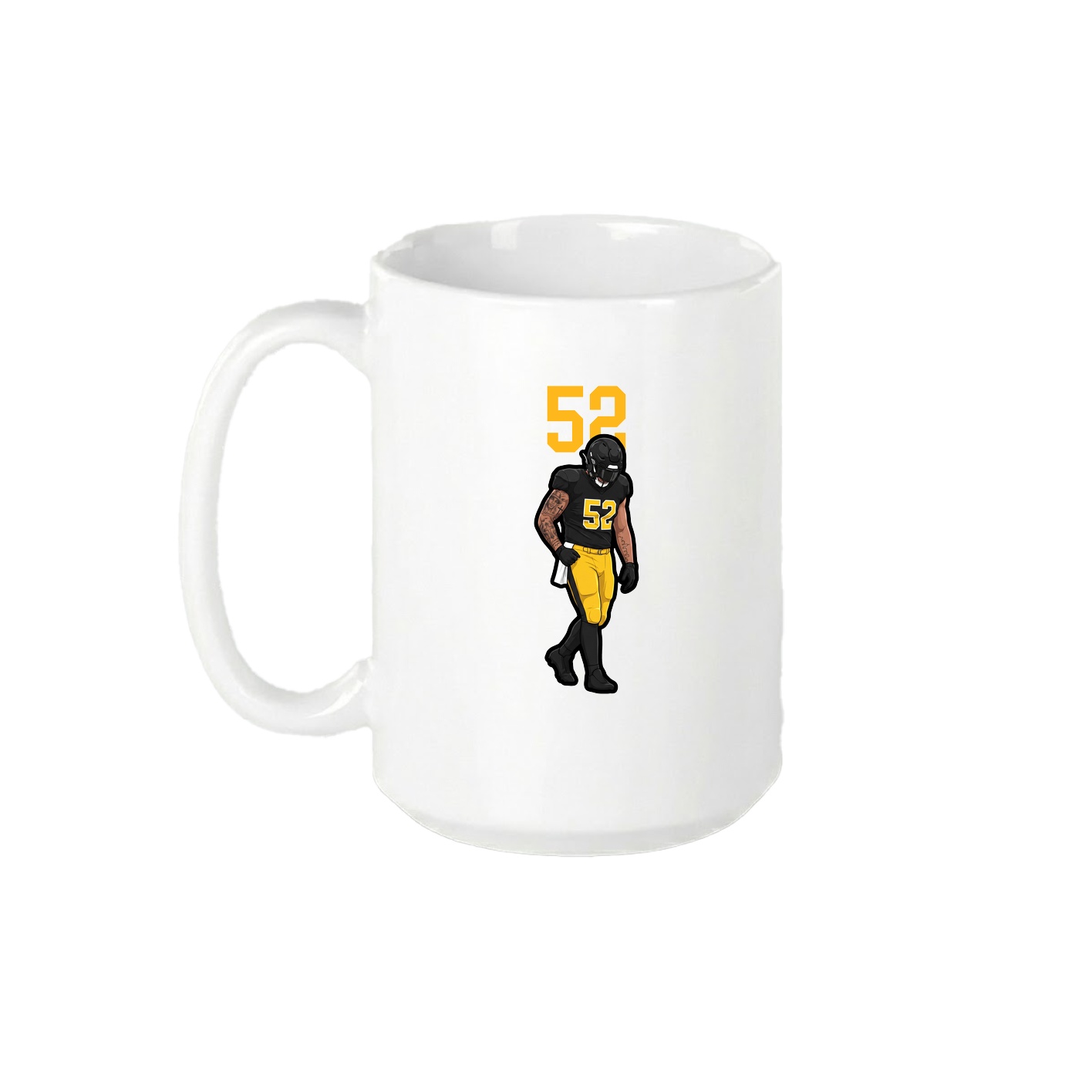 15oz Coffee Mug — Number Top in White