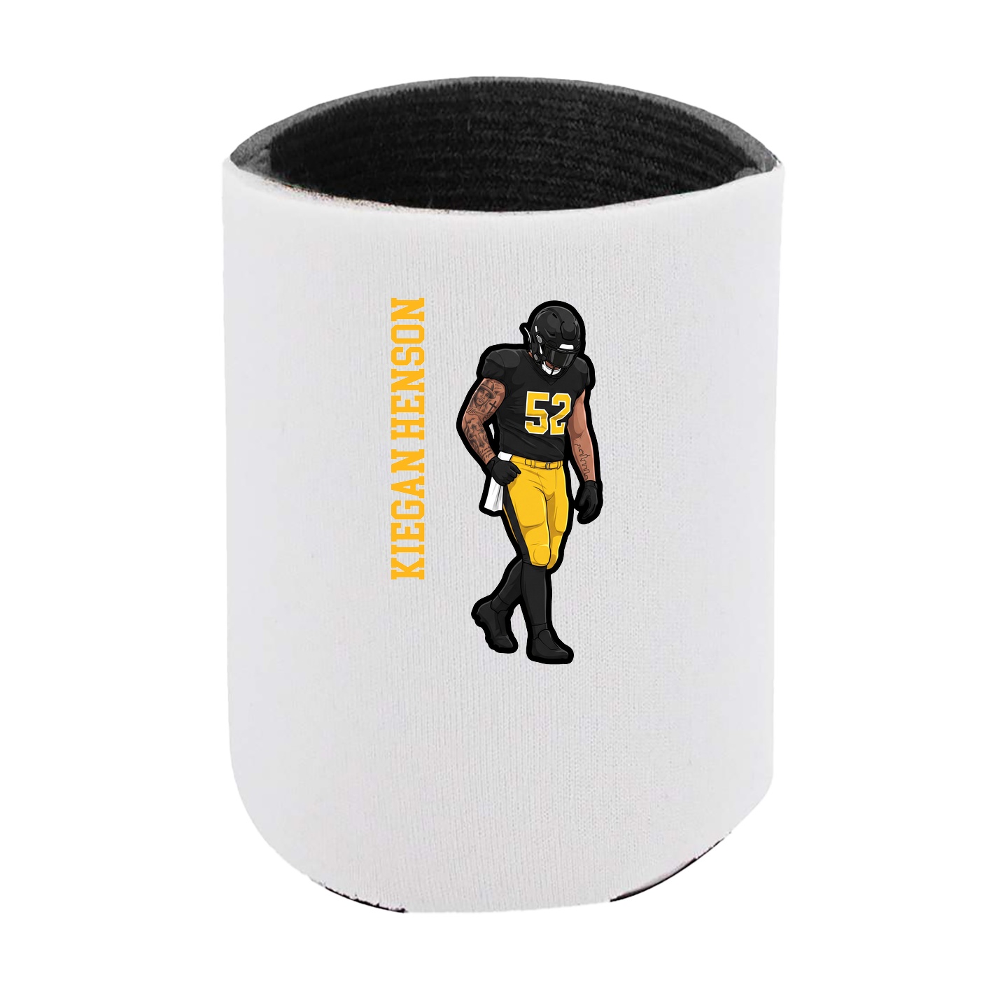 Can Holder — Name Vertical in White