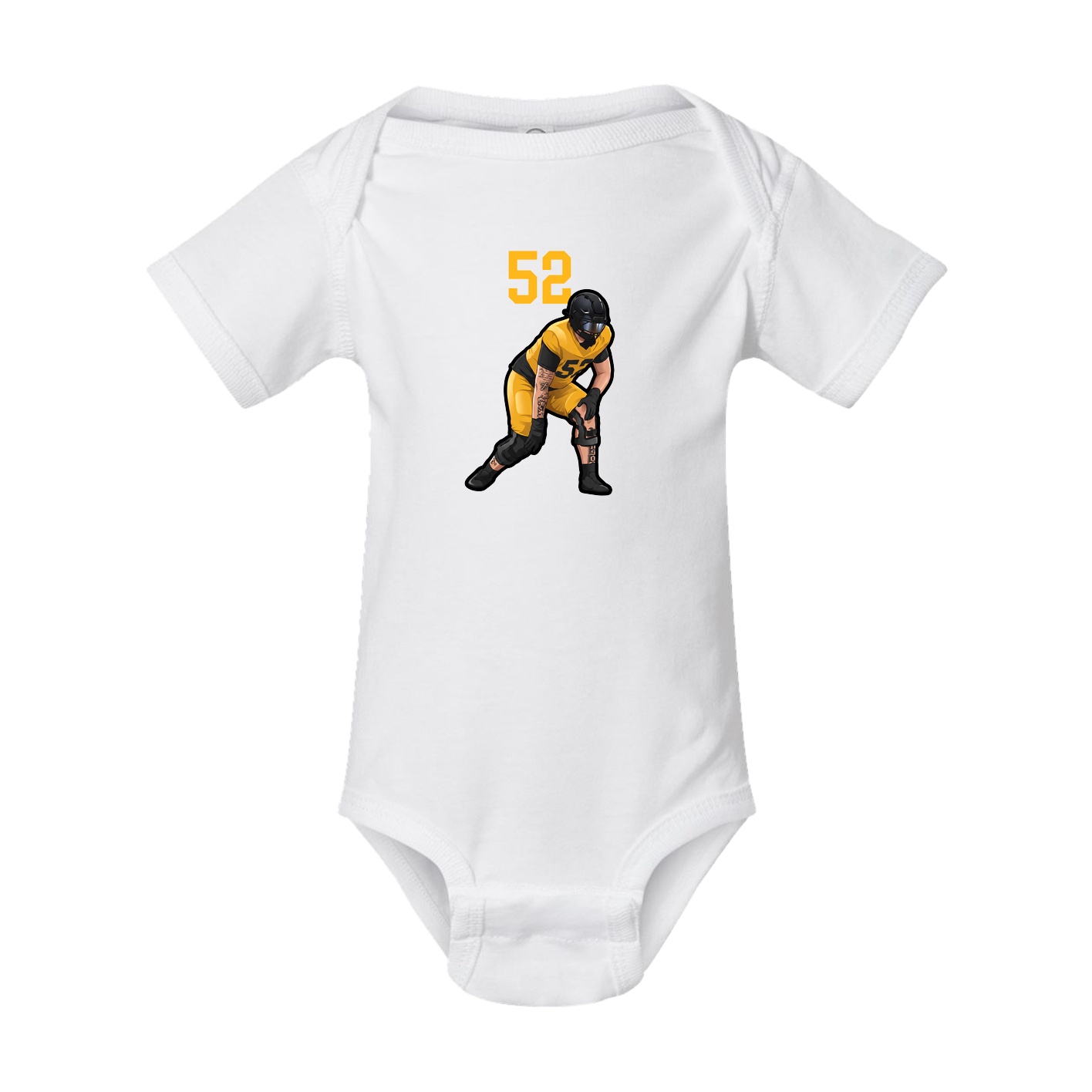 Baby Onesie — Number Top in White