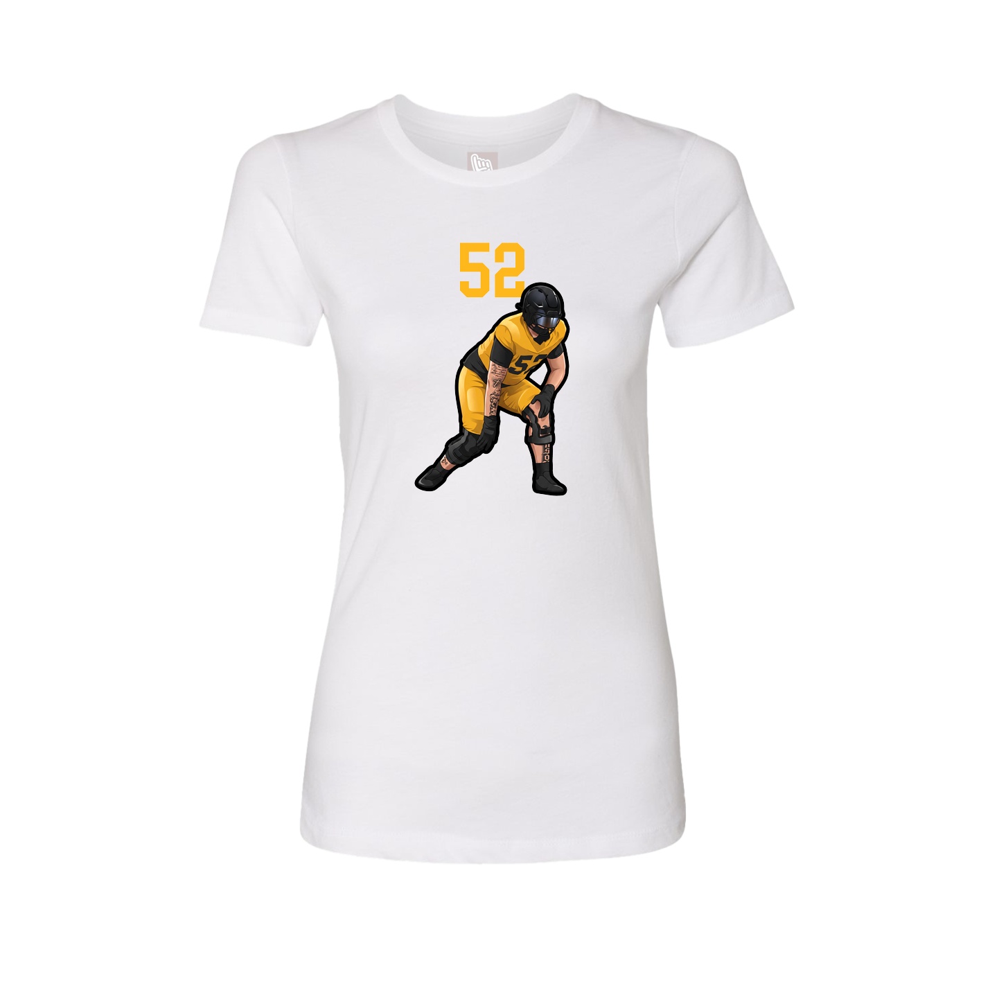 Womens Tee — Number Top in White