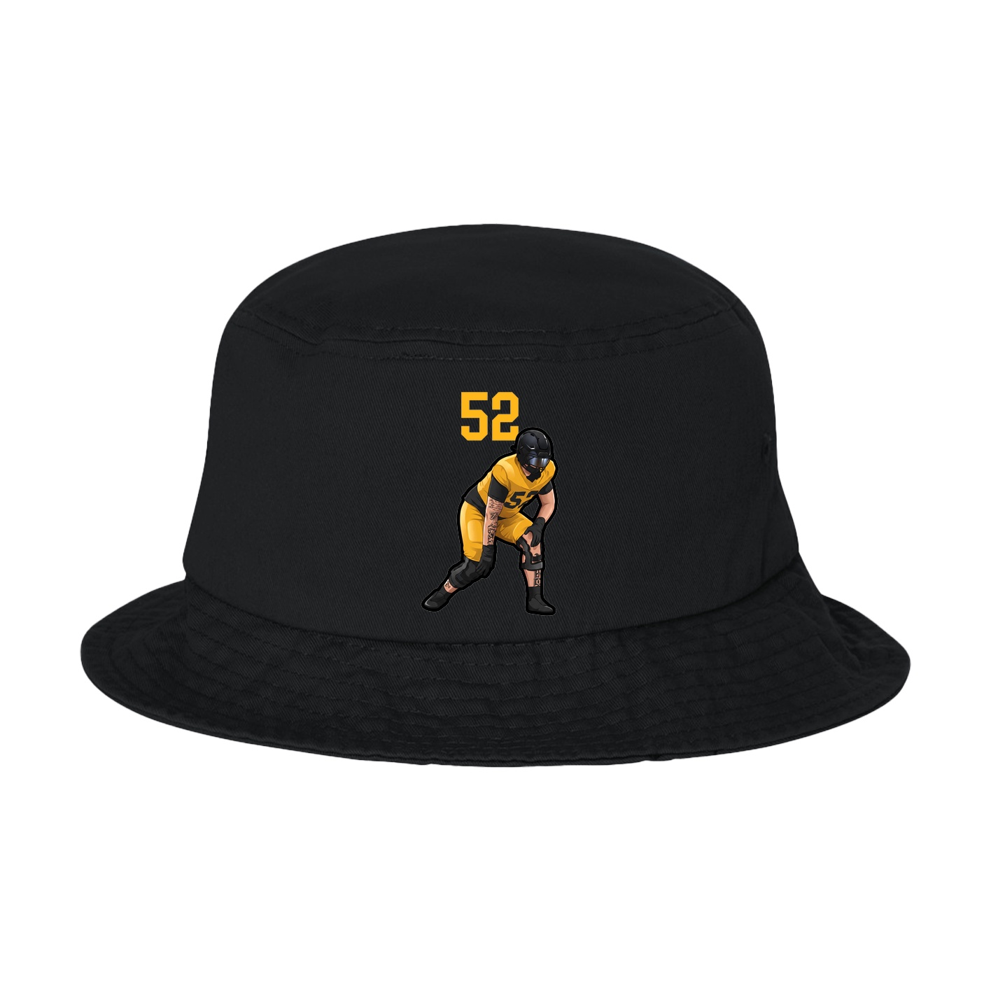 Bucket Cap — Number Top in Black